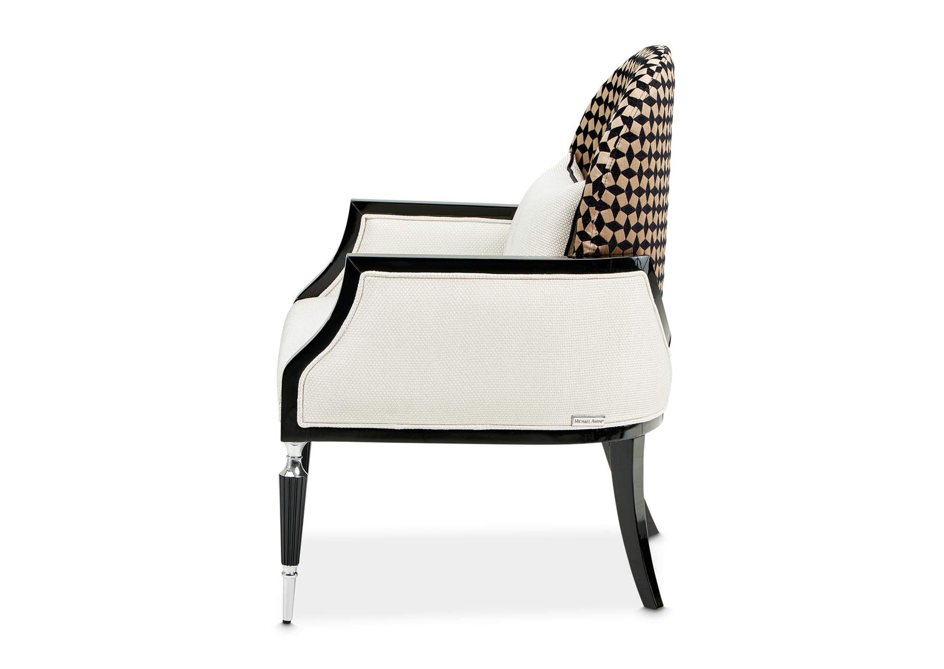 La Francaise Accent Chair - Cafe Au Lait and Black image 15
