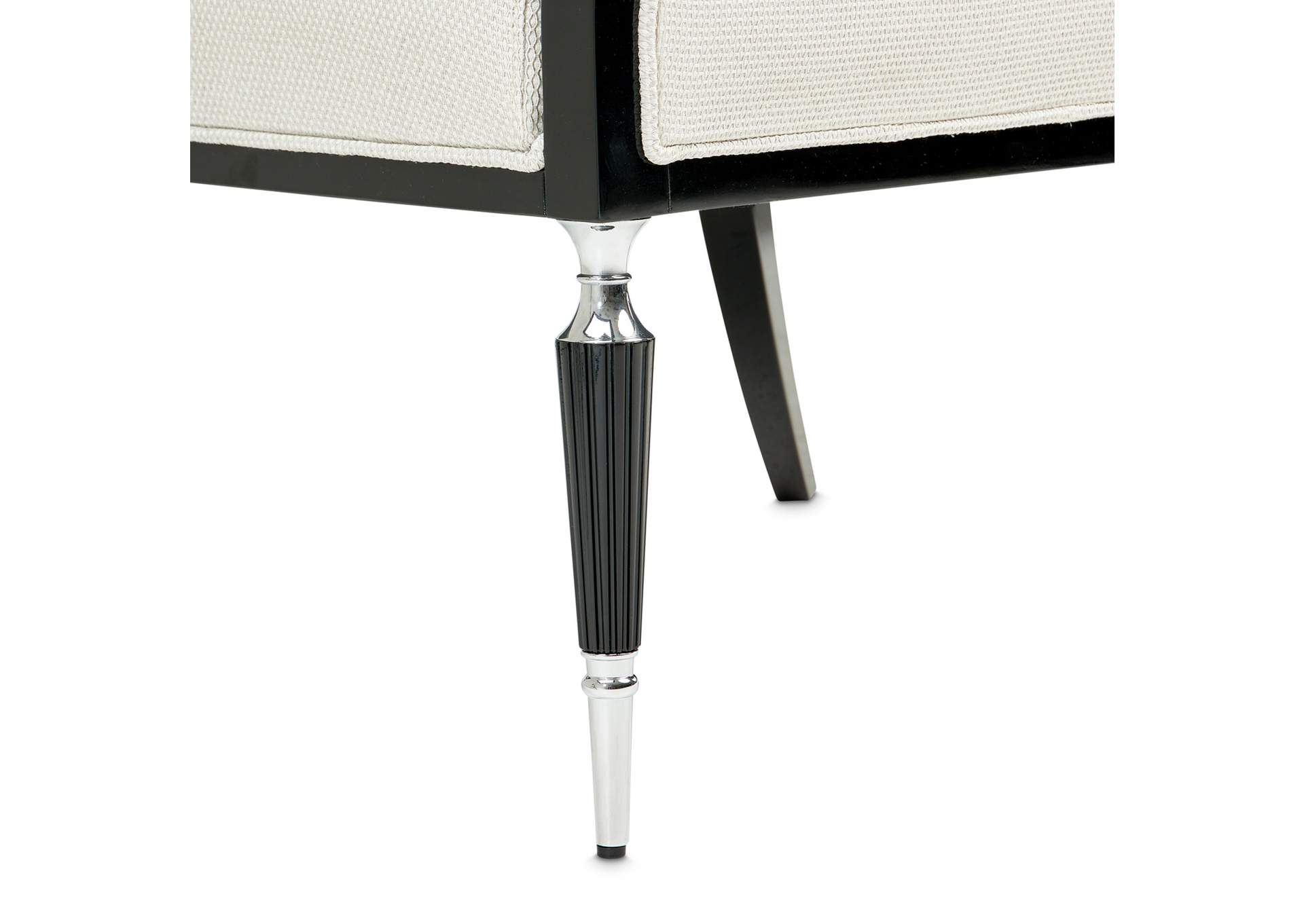 La Francaise Accent Chair - Cafe Au Lait and Black image 14