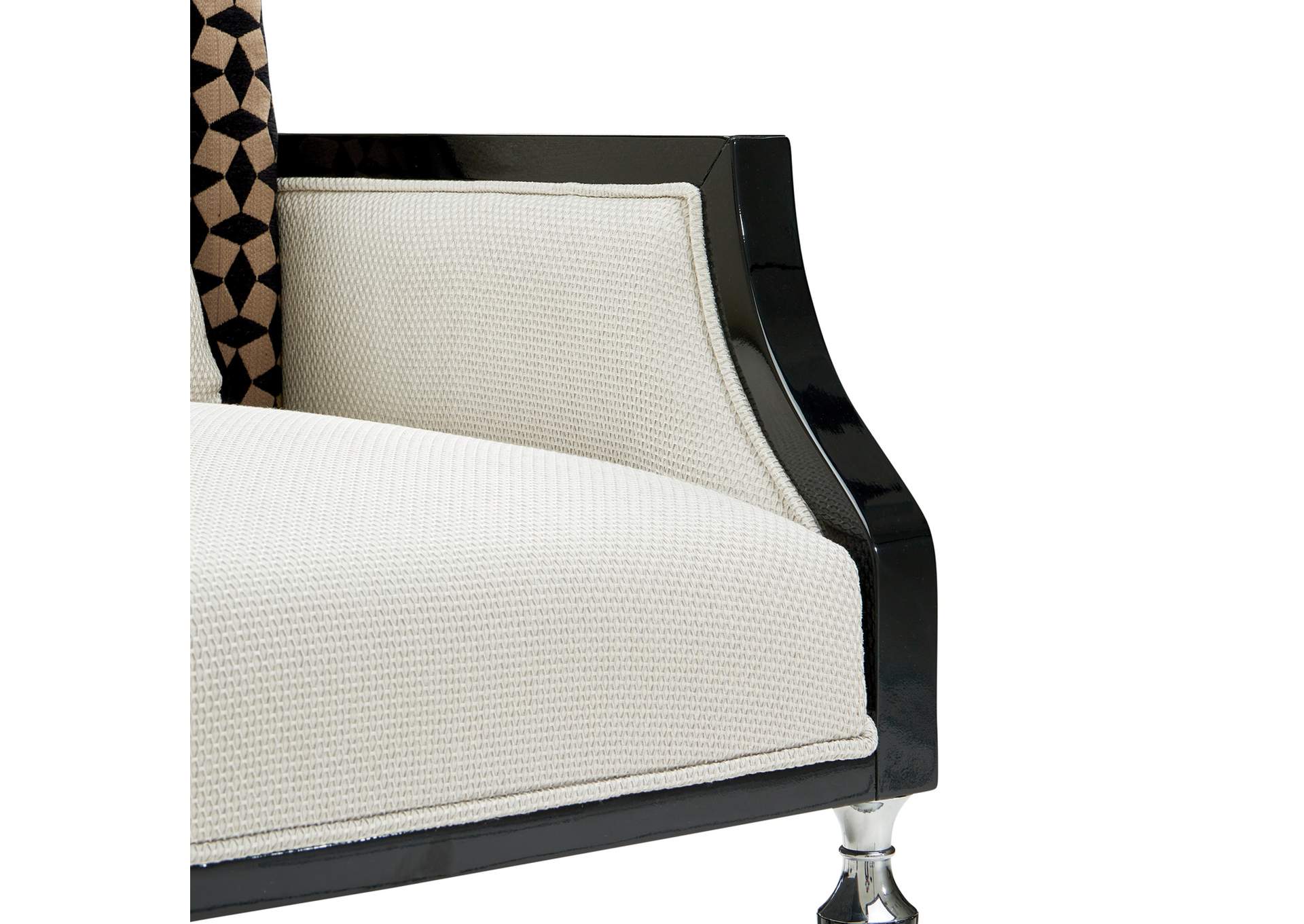 La Francaise Accent Chair - Cafe Au Lait and Black image 3