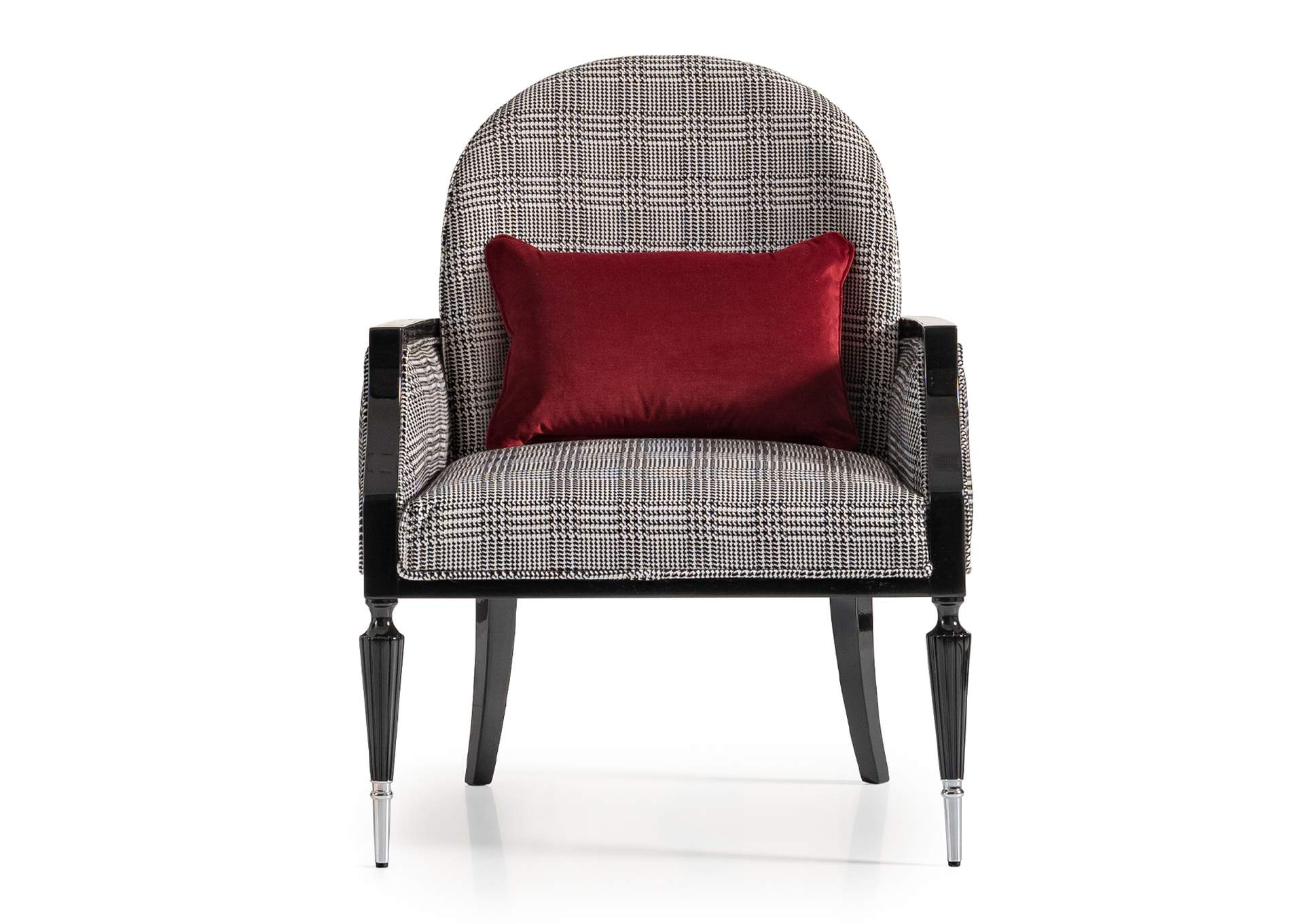 La Francaise Accent Chair - Domino and Black image 1