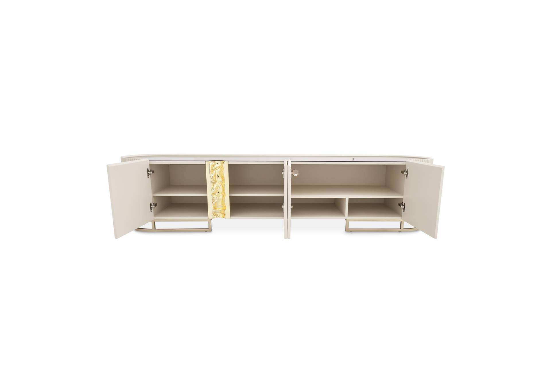 Lisbon Media Cabinet - Silken Matte Cream image 4