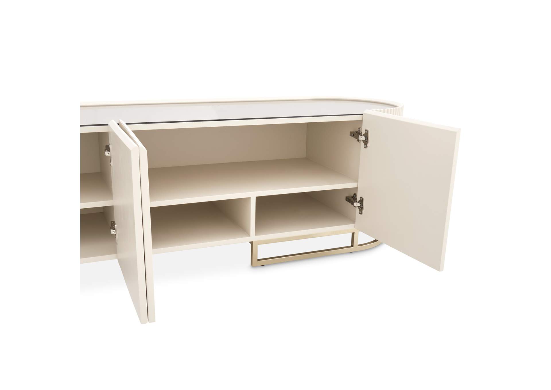 Lisbon Media Cabinet - Silken Matte Cream image 5