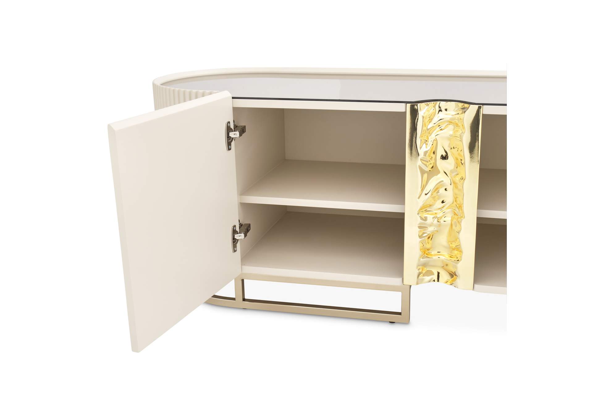 Lisbon Media Cabinet - Silken Matte Cream image 6