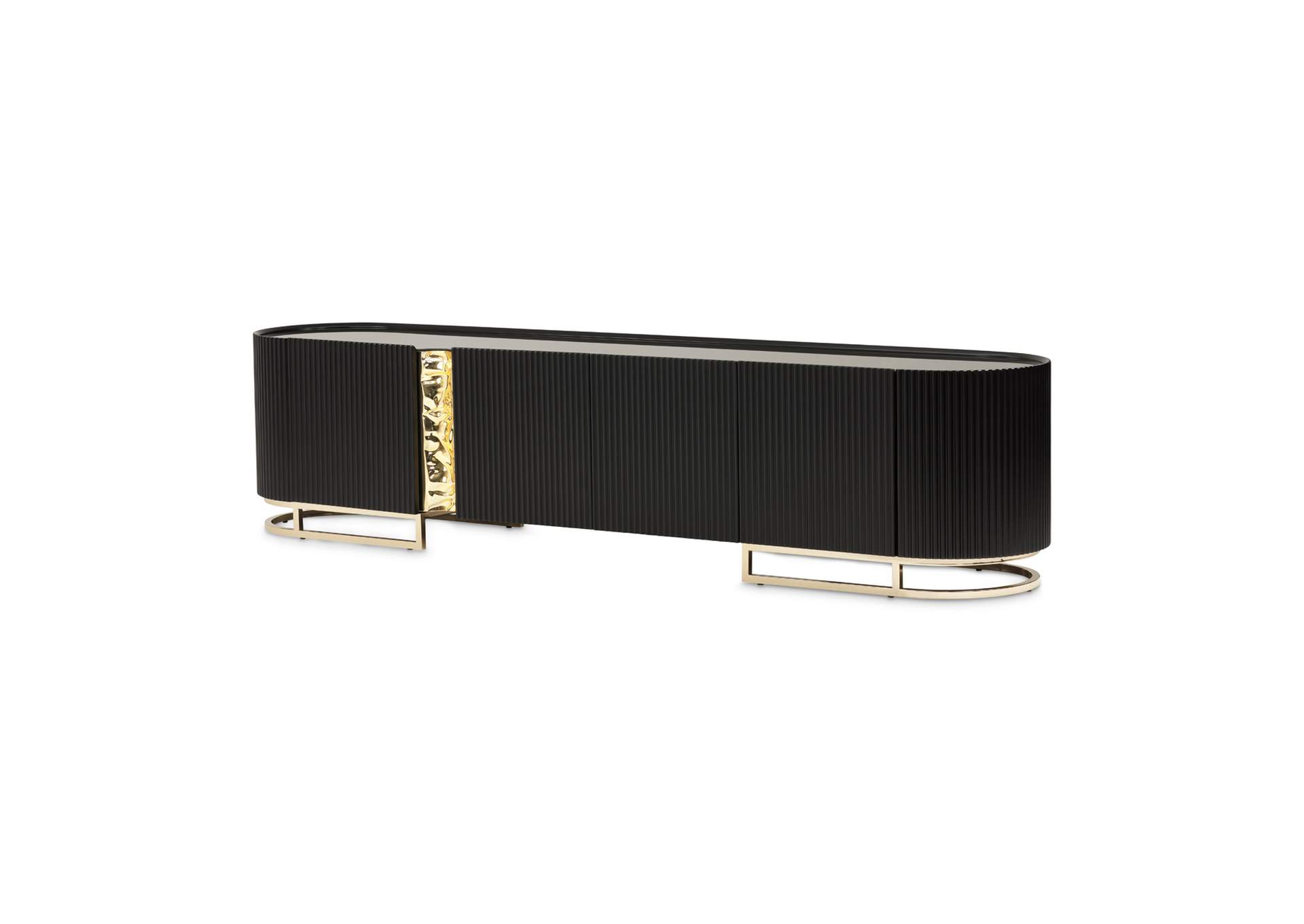 Lisbon Media Cabinet - Silken Matte Black image 1