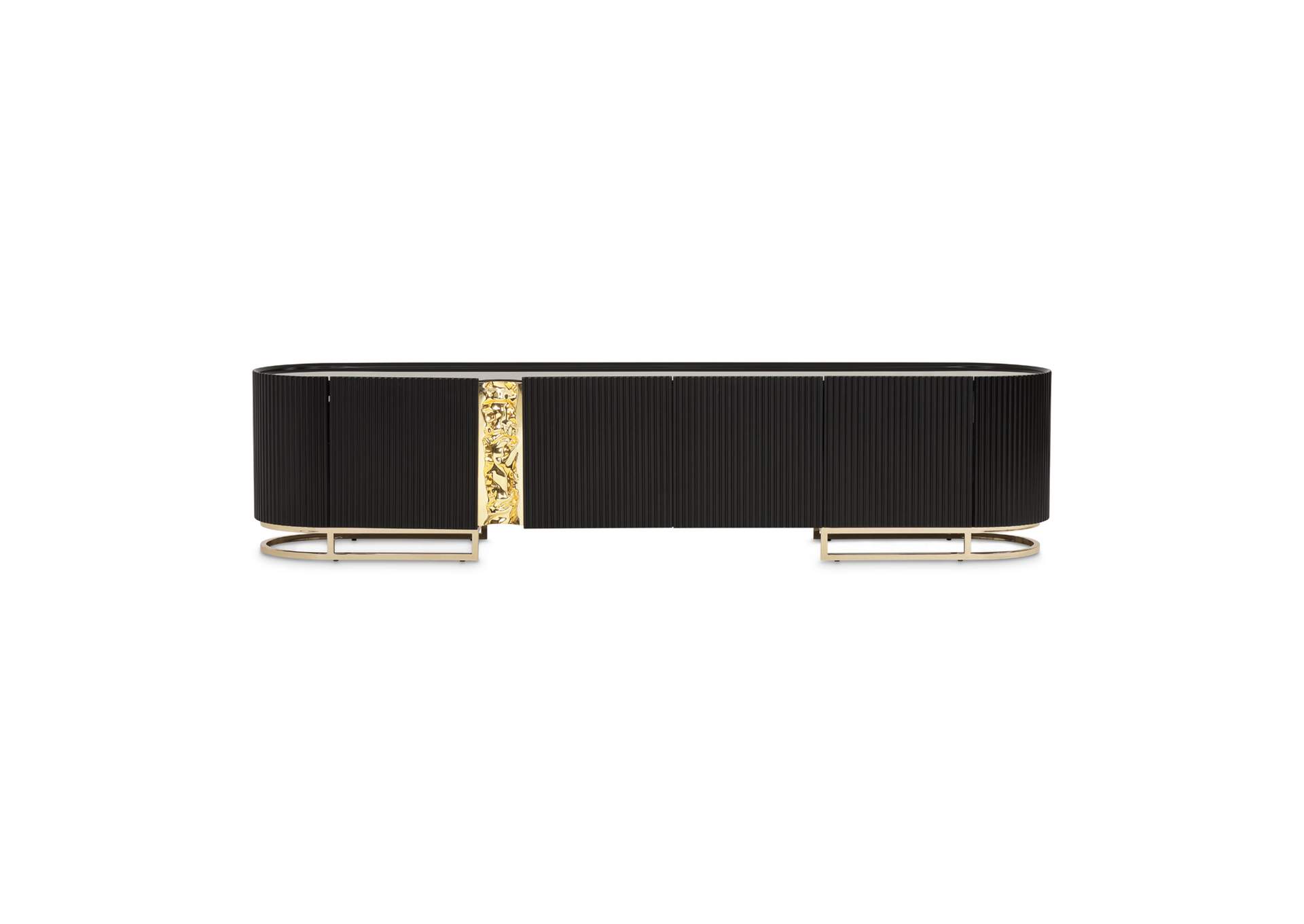Lisbon Media Cabinet - Silken Matte Black image 3