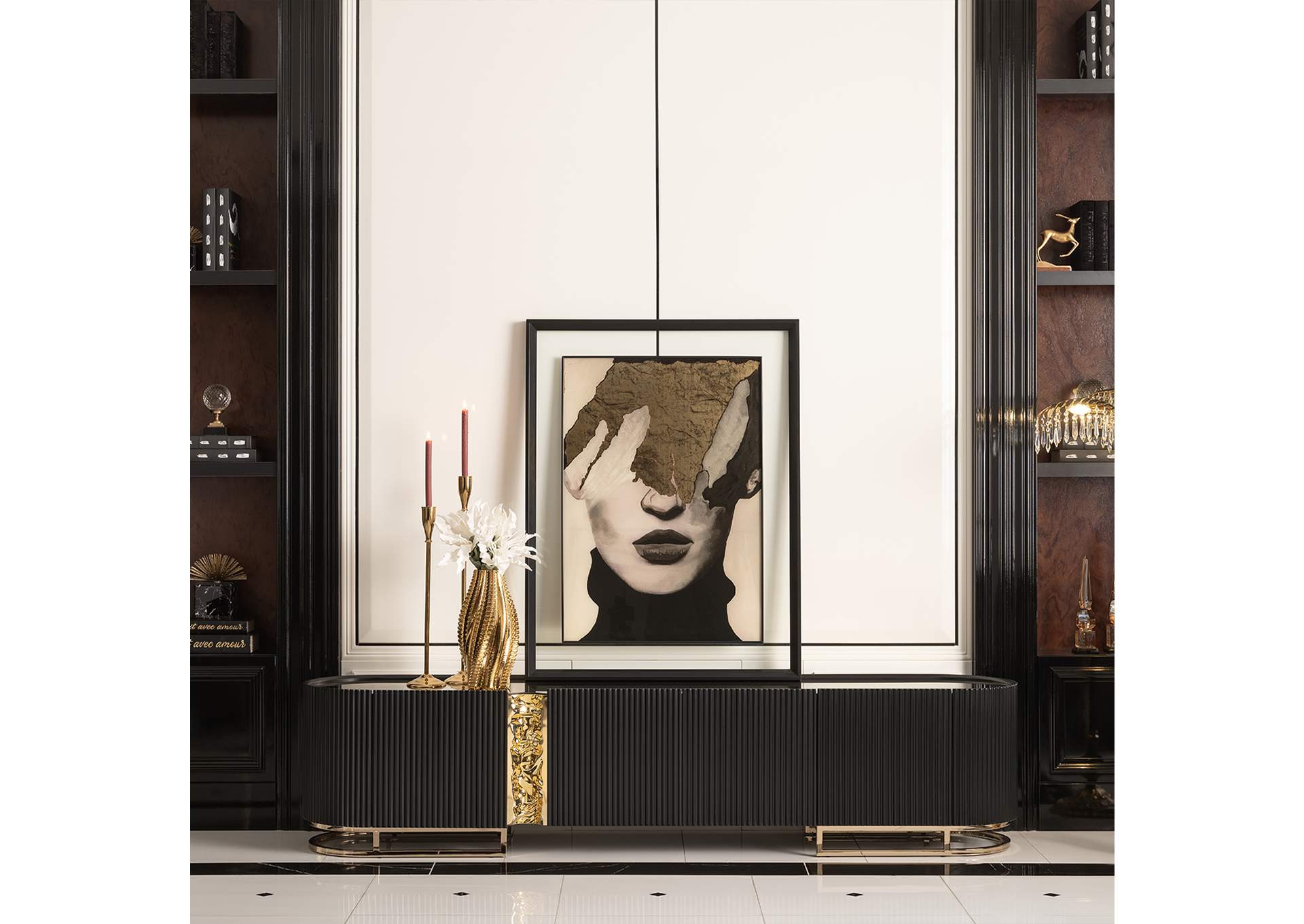 Lisbon Media Cabinet - Silken Matte Black image 16
