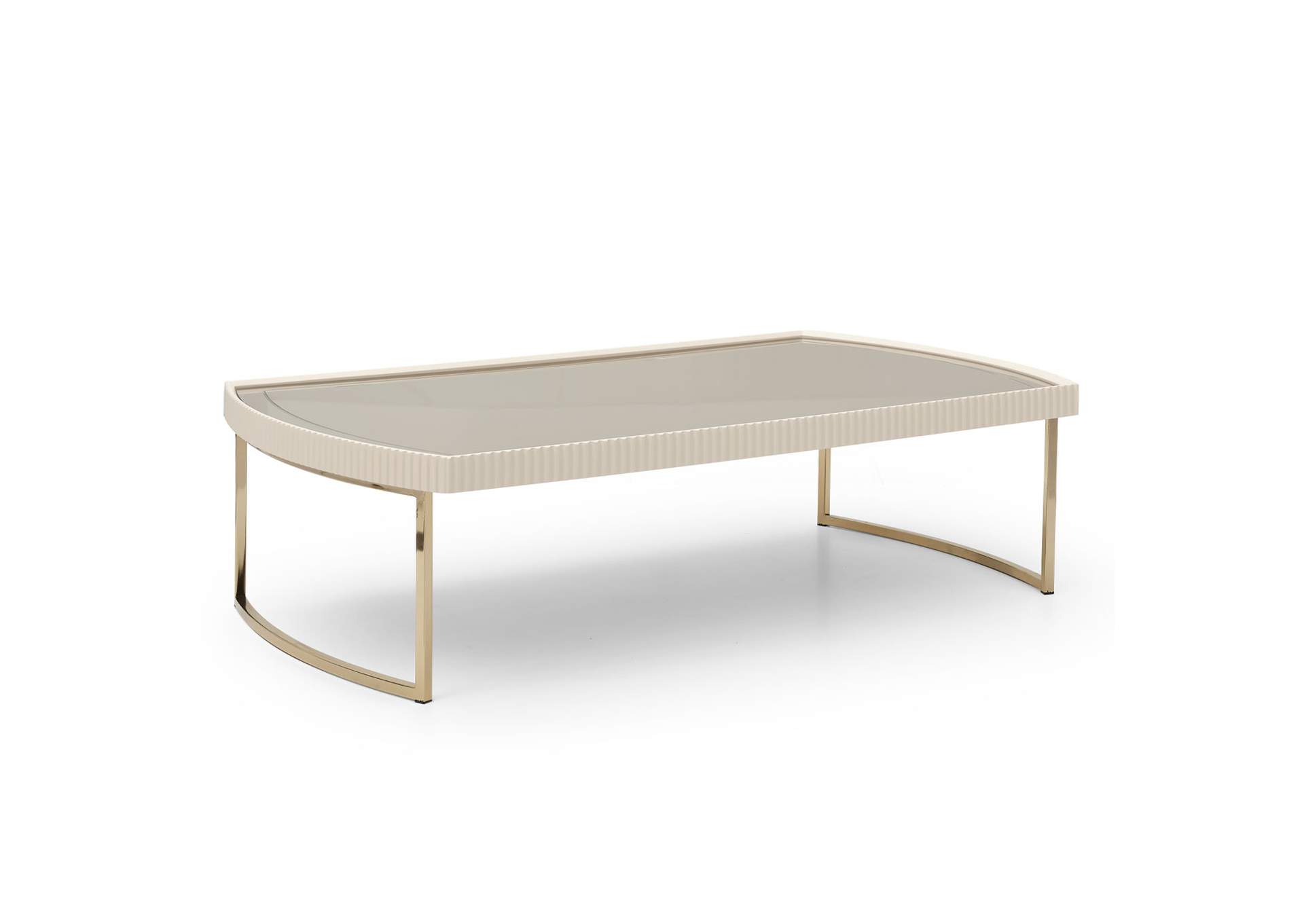 Lisbon Cocktail Table - Silken Matte Cream image 1