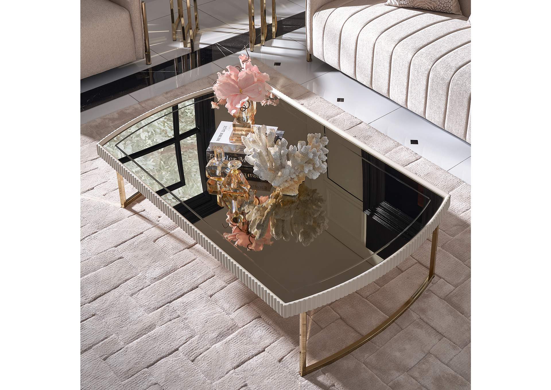 Lisbon Cocktail Table - Silken Matte Cream image 8