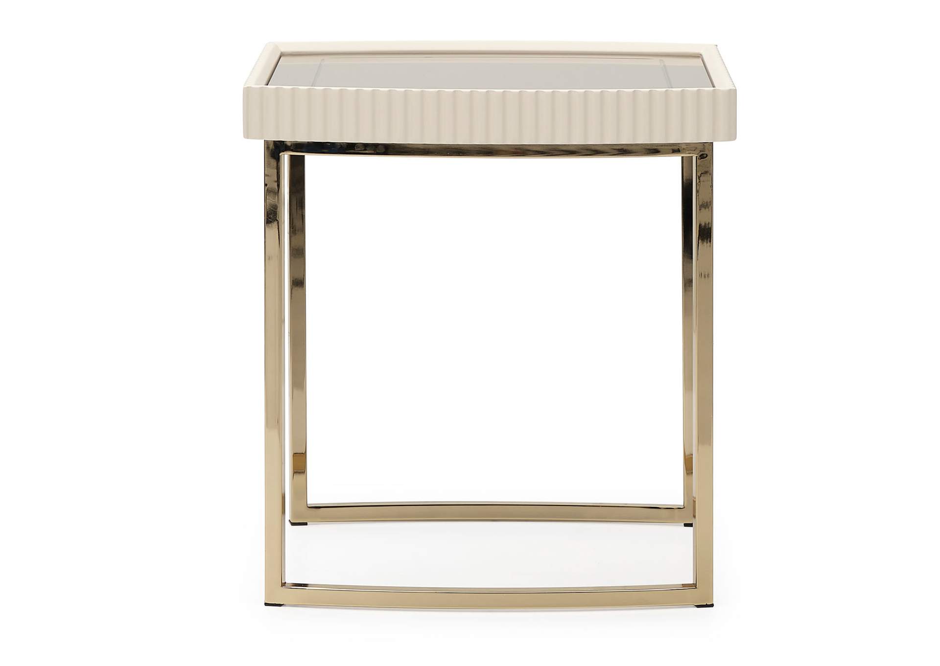 Lisbon Side Table - Silken Matte Cream image 4
