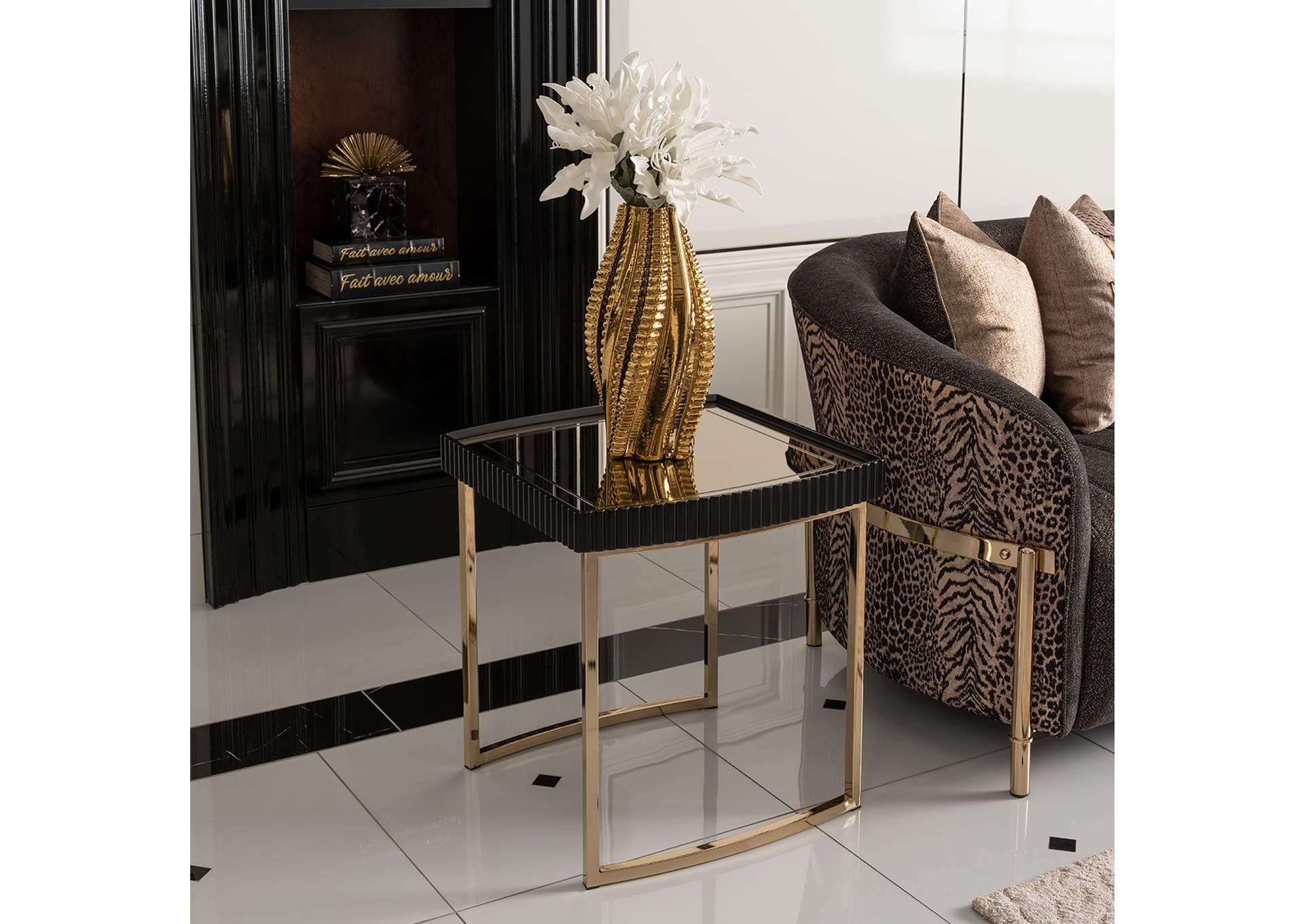 Lisbon Side Table - Silken Matte Black image 11