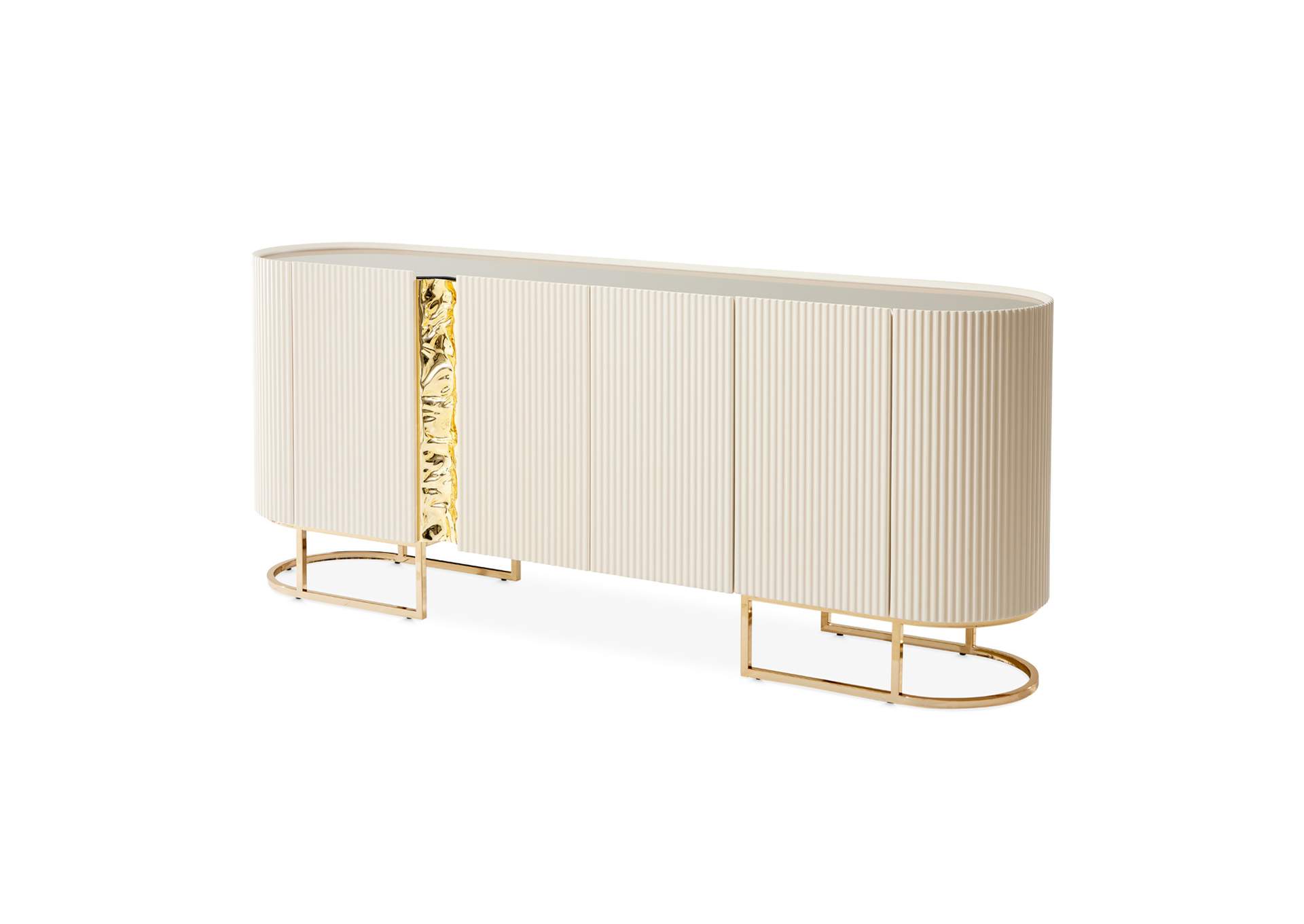 Lisbon Console Table - Silken Matte Cream image 1