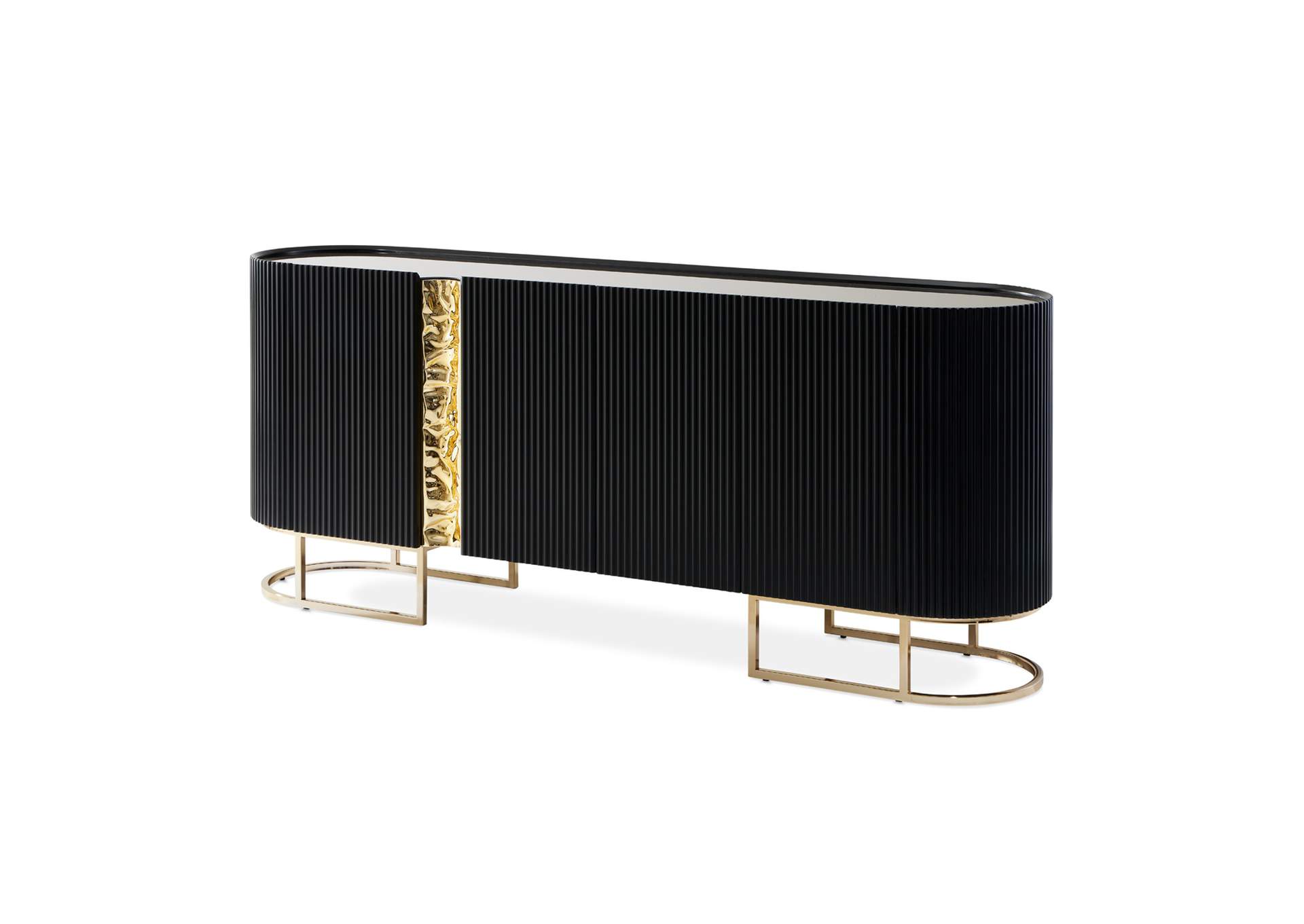 Lisbon Console Table - Silken Matte Black image 1