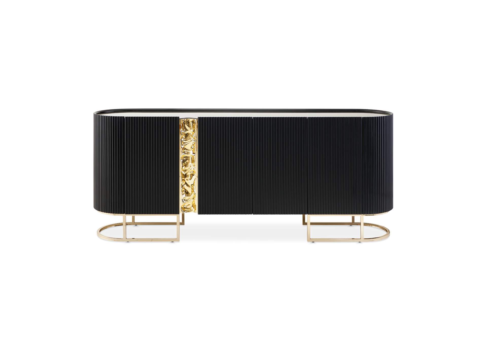Lisbon Console Table - Silken Matte Black image 3