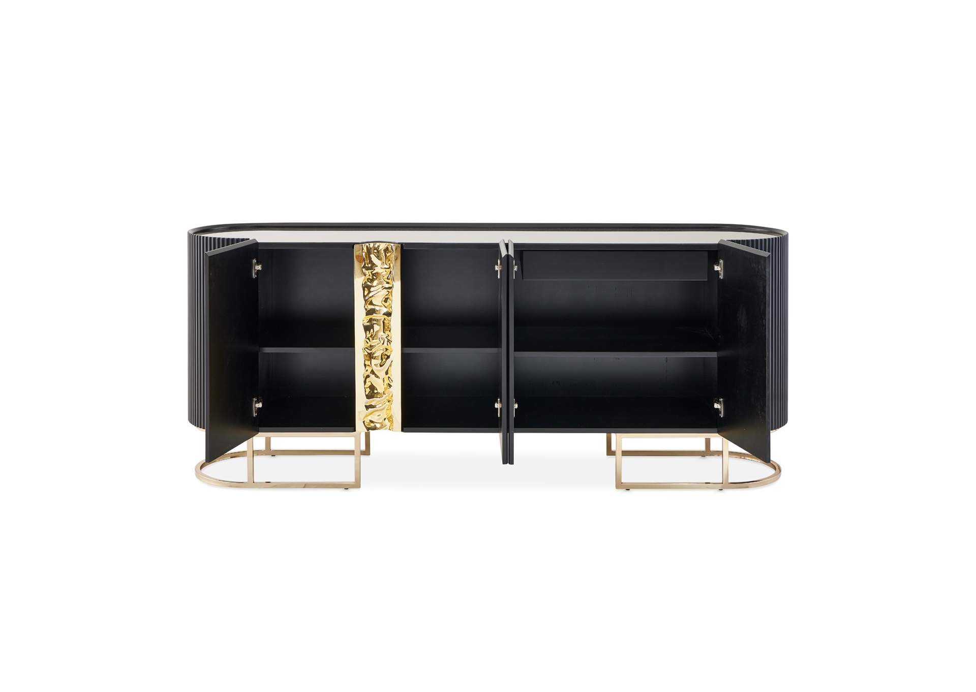 Lisbon Console Table - Silken Matte Black image 4