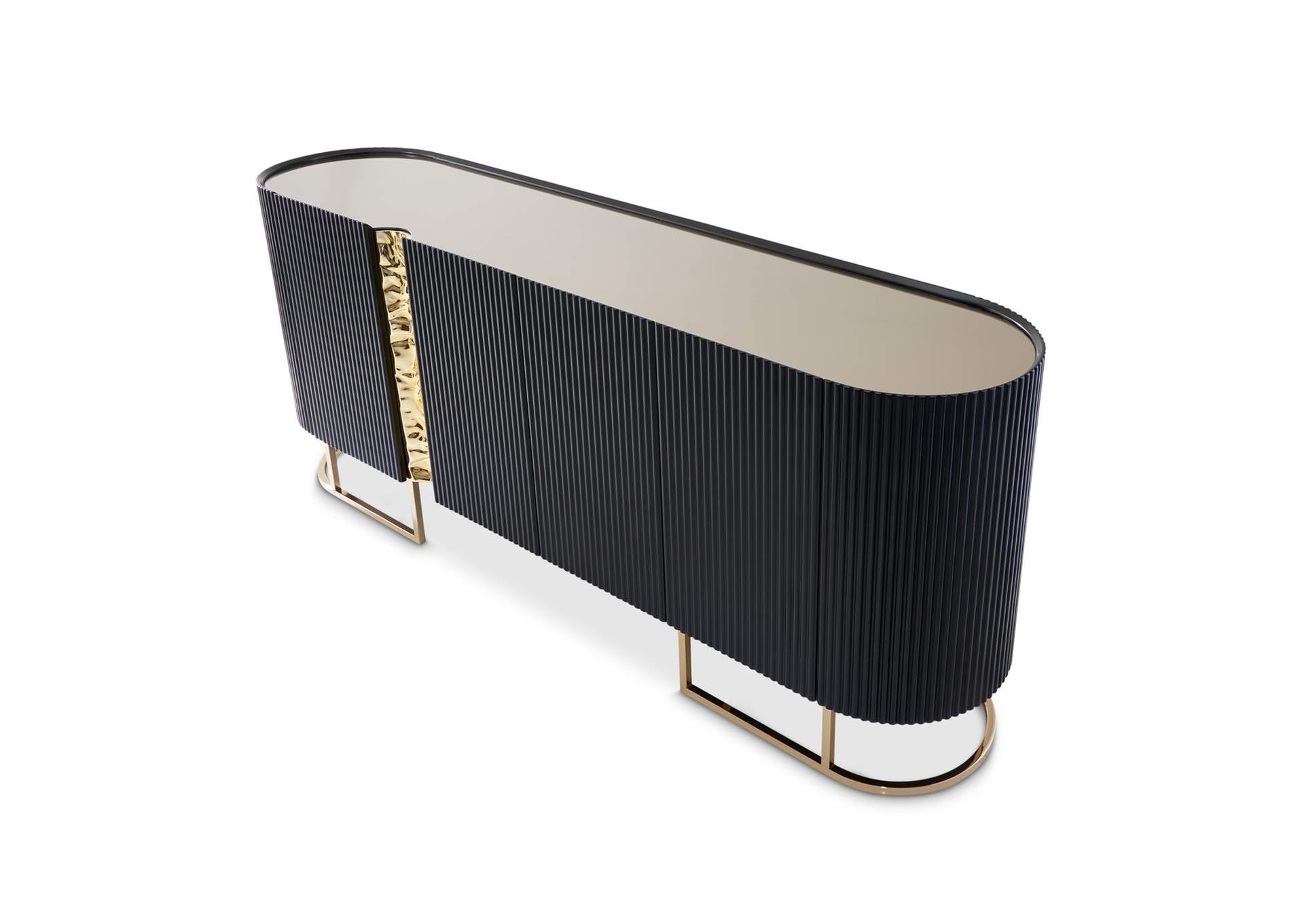 Lisbon Console Table - Silken Matte Black image 14