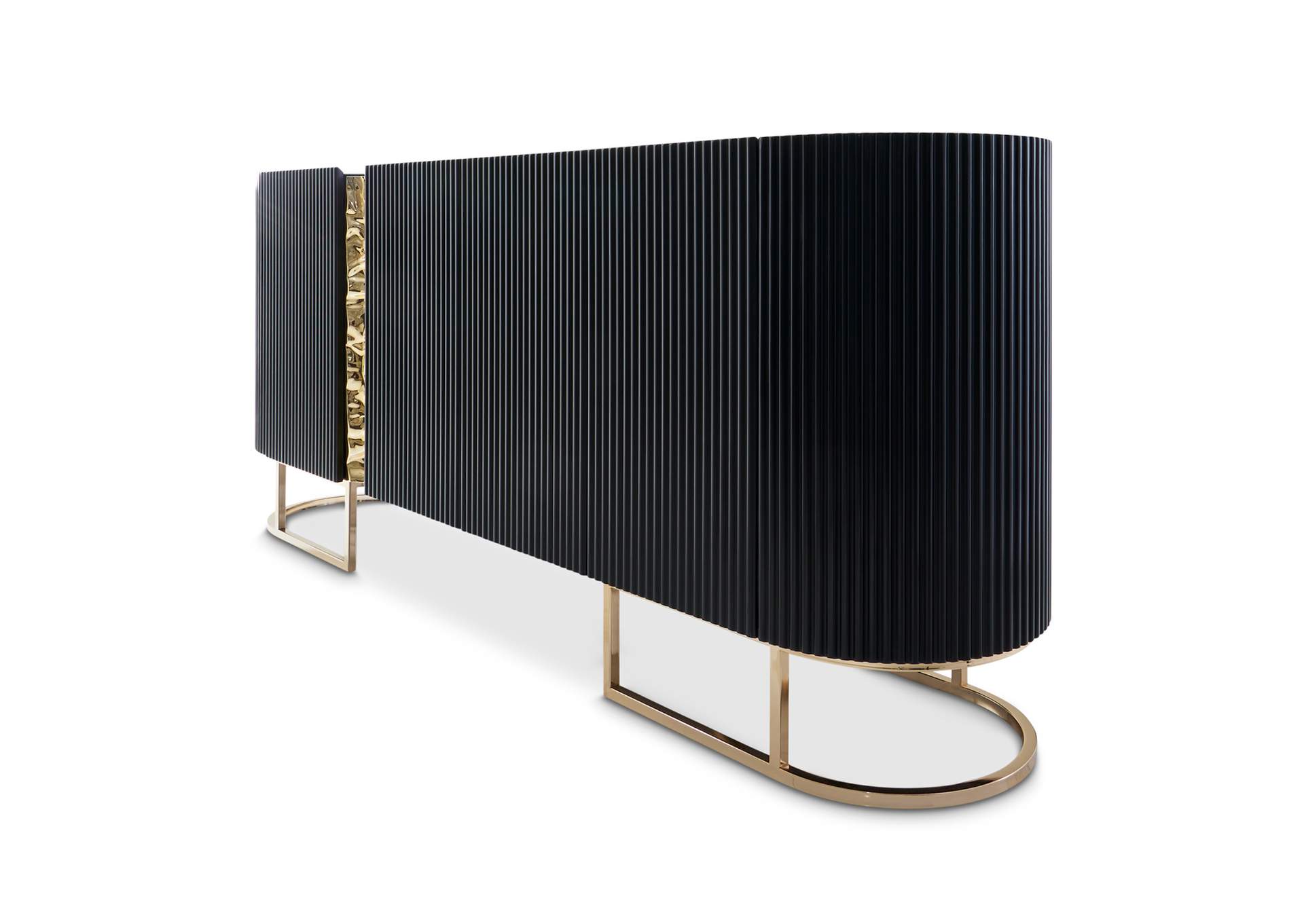 Lisbon Console Table - Silken Matte Black image 15