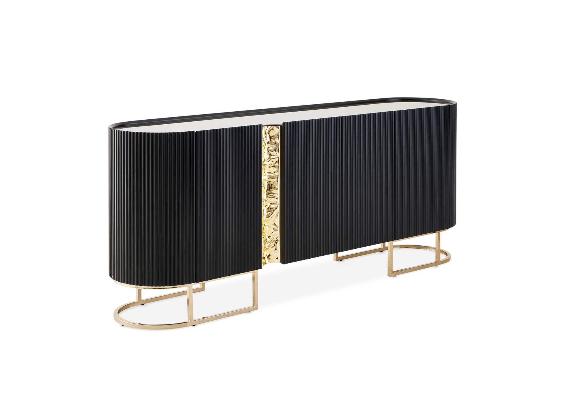Lisbon Console Table - Silken Matte Black image 6