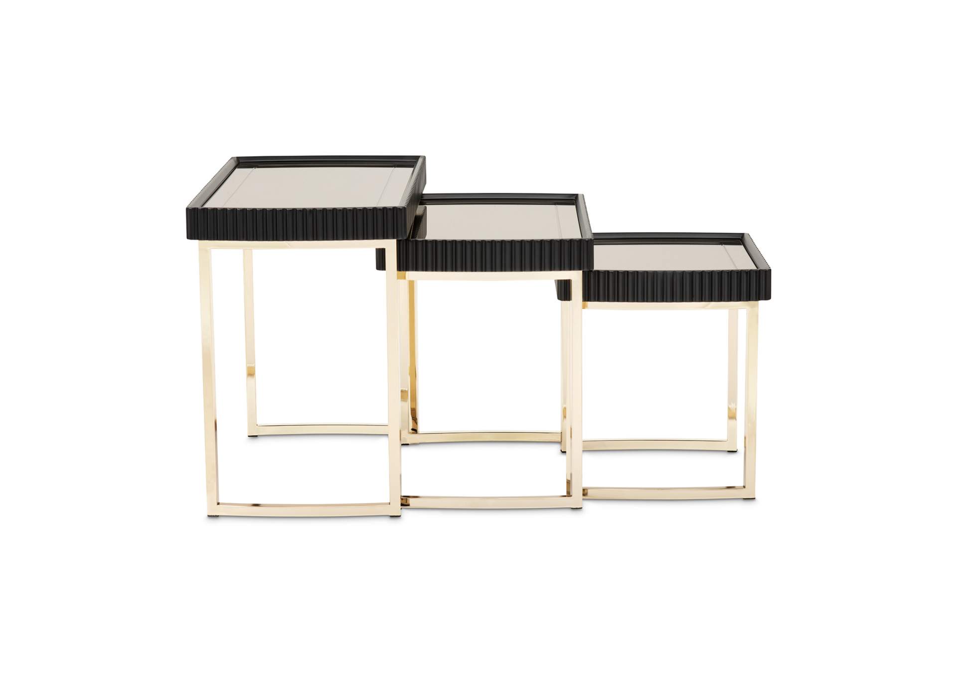 Lisbon Nesting Tables - Set of 3 - Silken Matte Black image 5