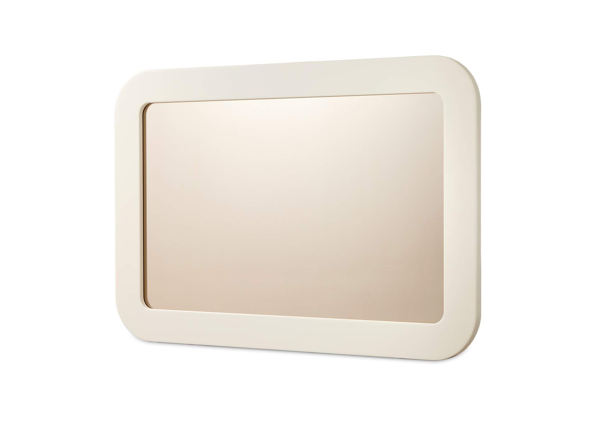 Lisbon Wall Mirror - Silken Matte Cream image 1