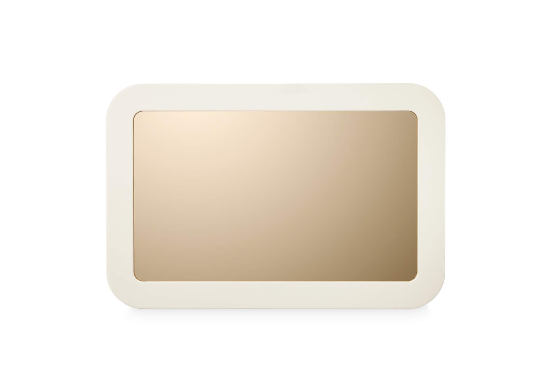 Lisbon Wall Mirror - Silken Matte Cream image 3