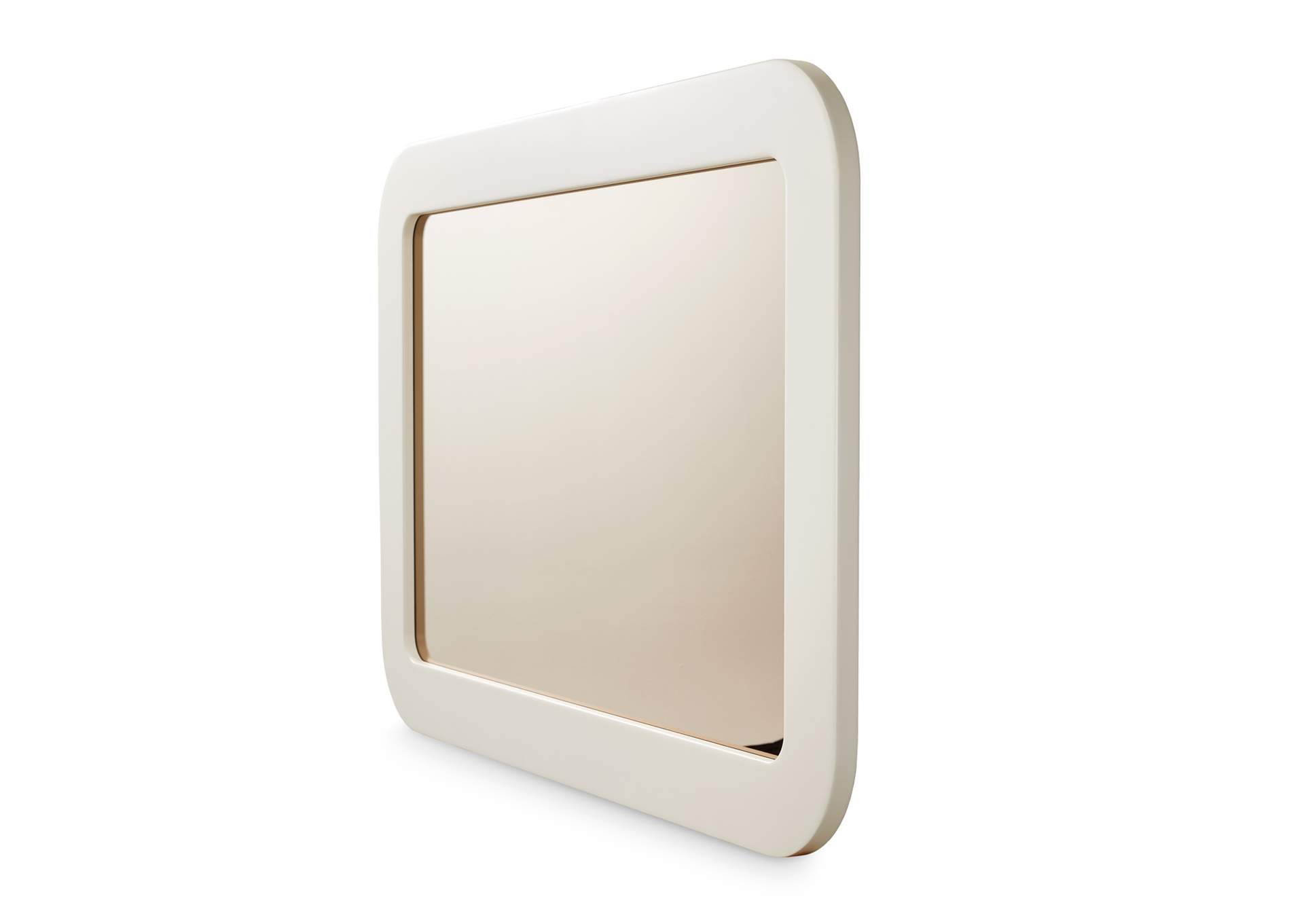 Lisbon Wall Mirror - Silken Matte Cream image 4