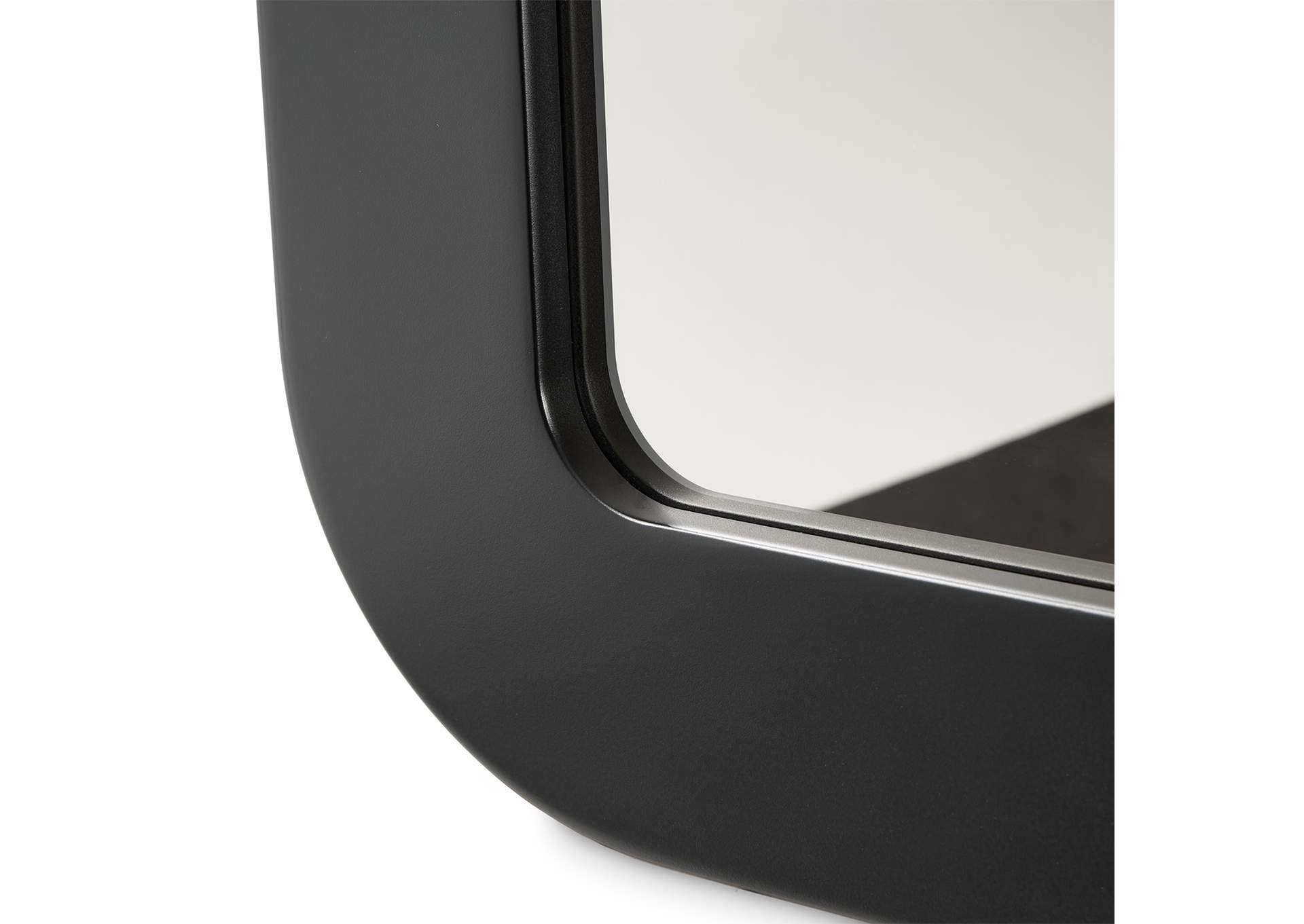 Lisbon Wall Mirror - Silken Matte Black image 5