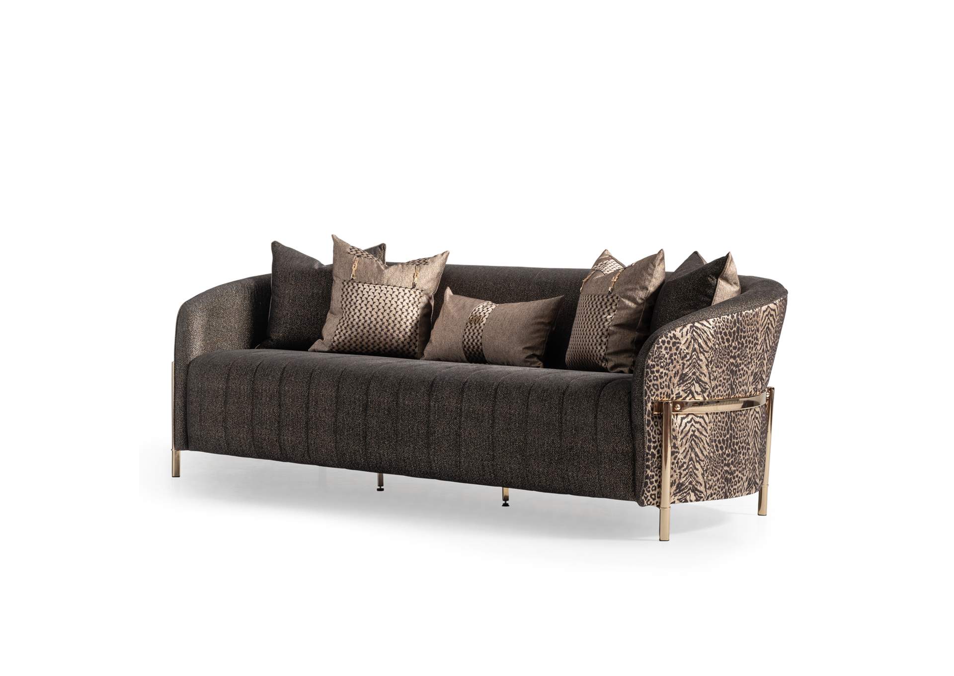 Lisbon Sofa - Onyx and Gold image 29
