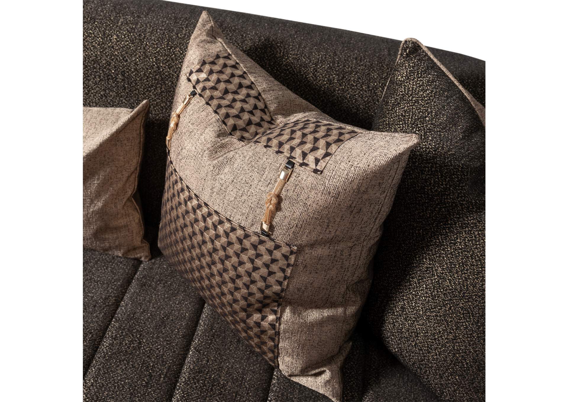 Lisbon Sofa - Onyx and Gold image 17