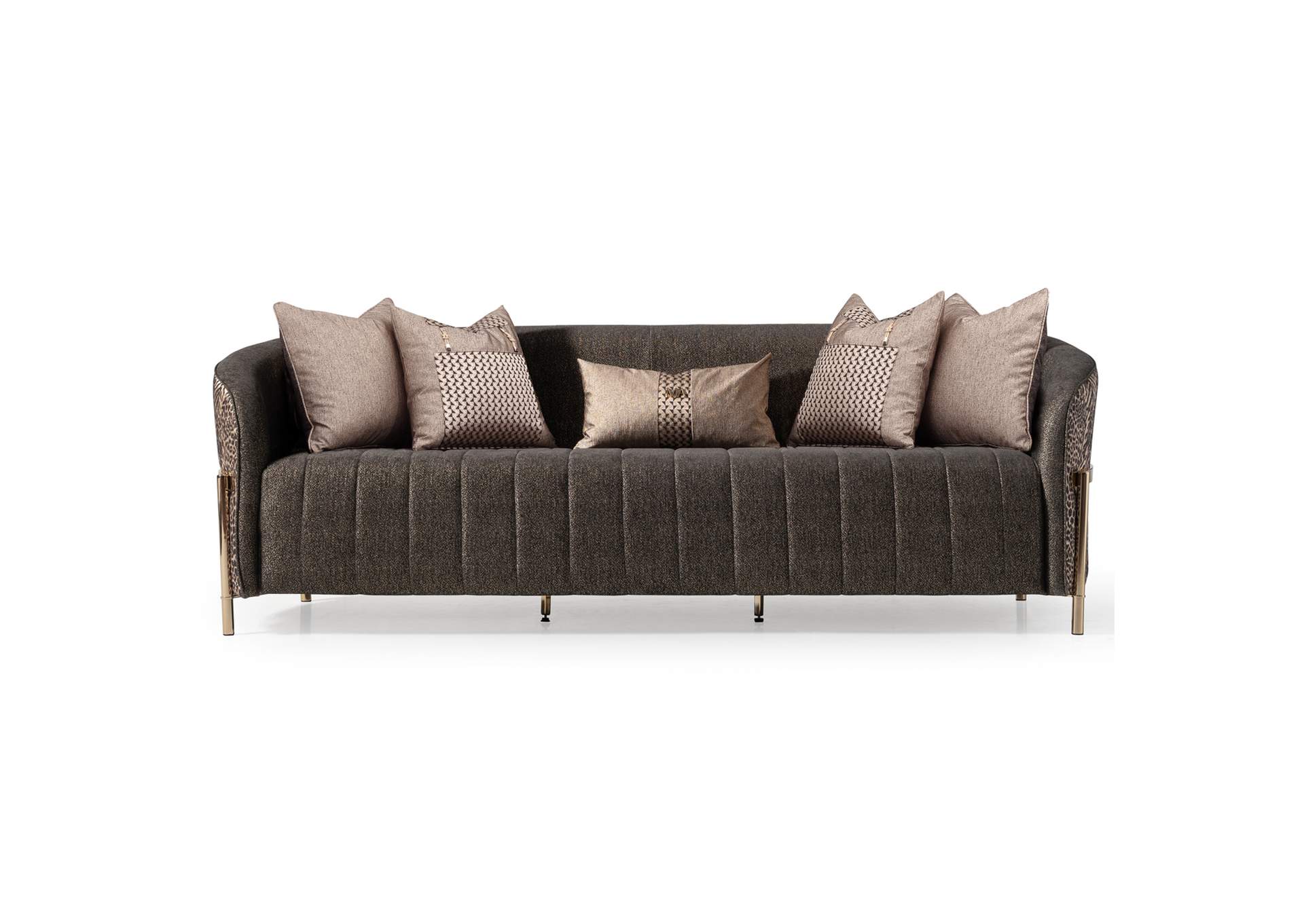 Lisbon Sofa - Onyx and Gold image 16
