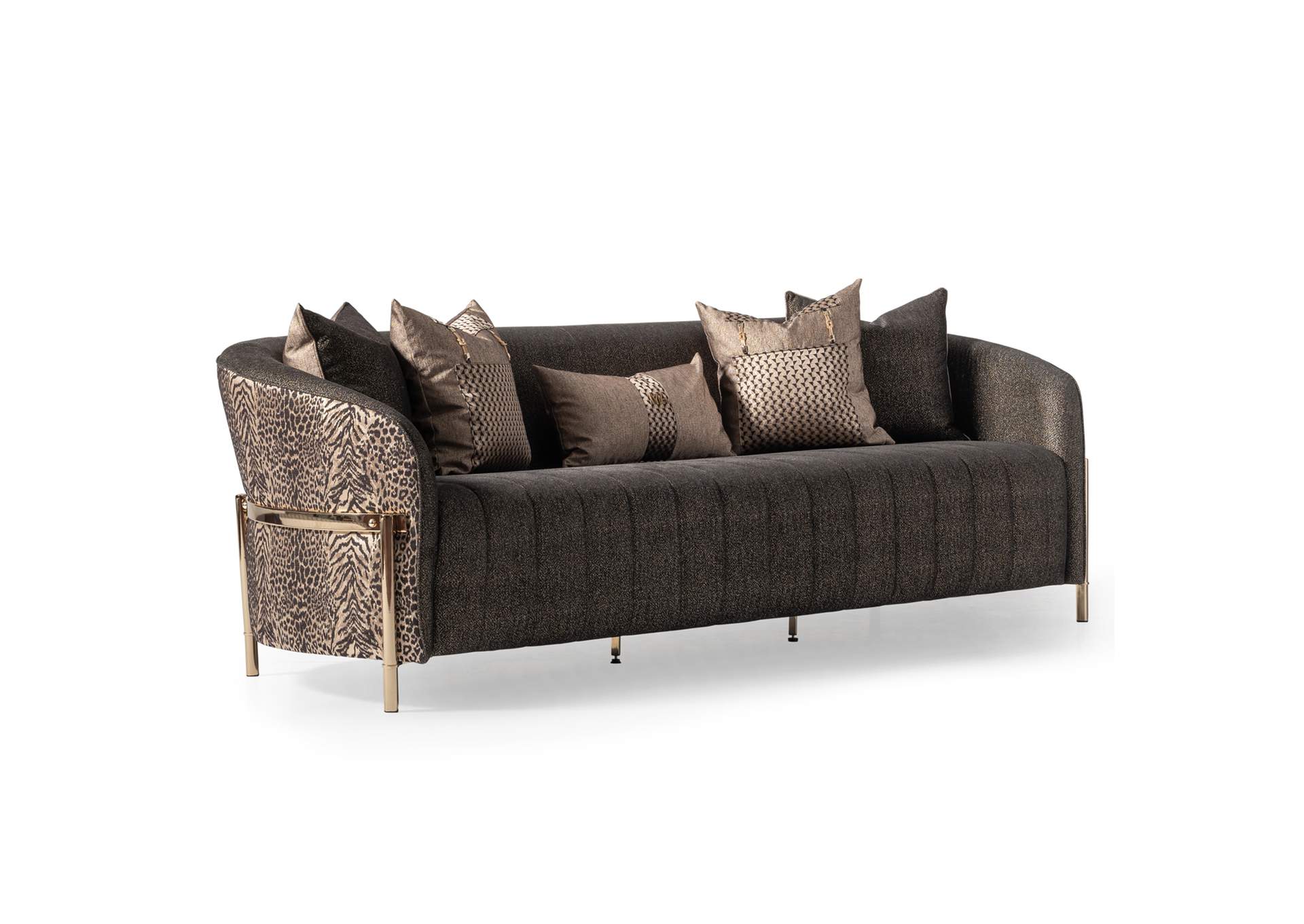 Lisbon Sofa - Onyx and Gold image 22