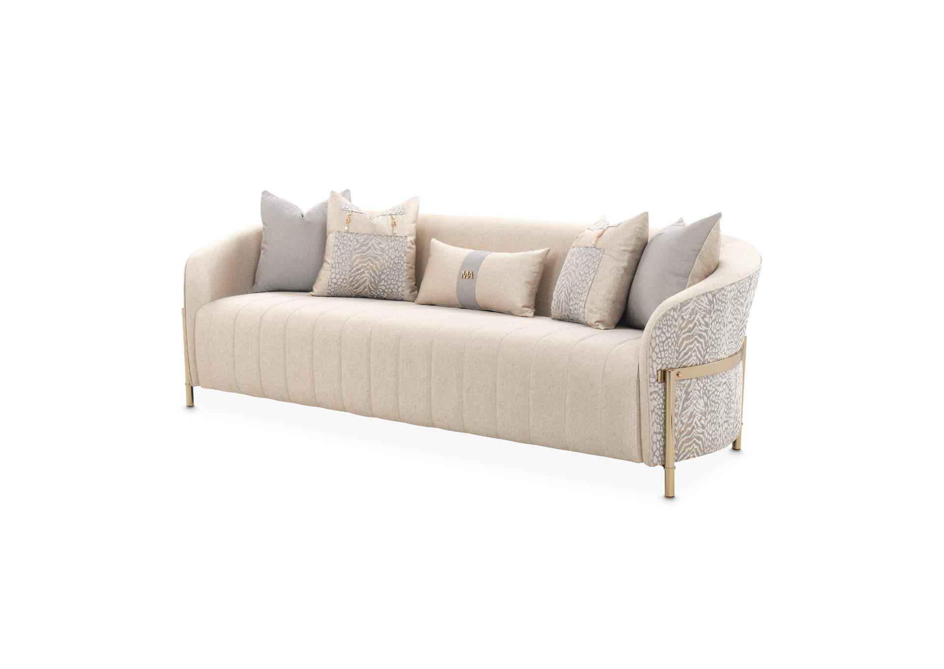 Lisbon Sofa - Opal and Gold