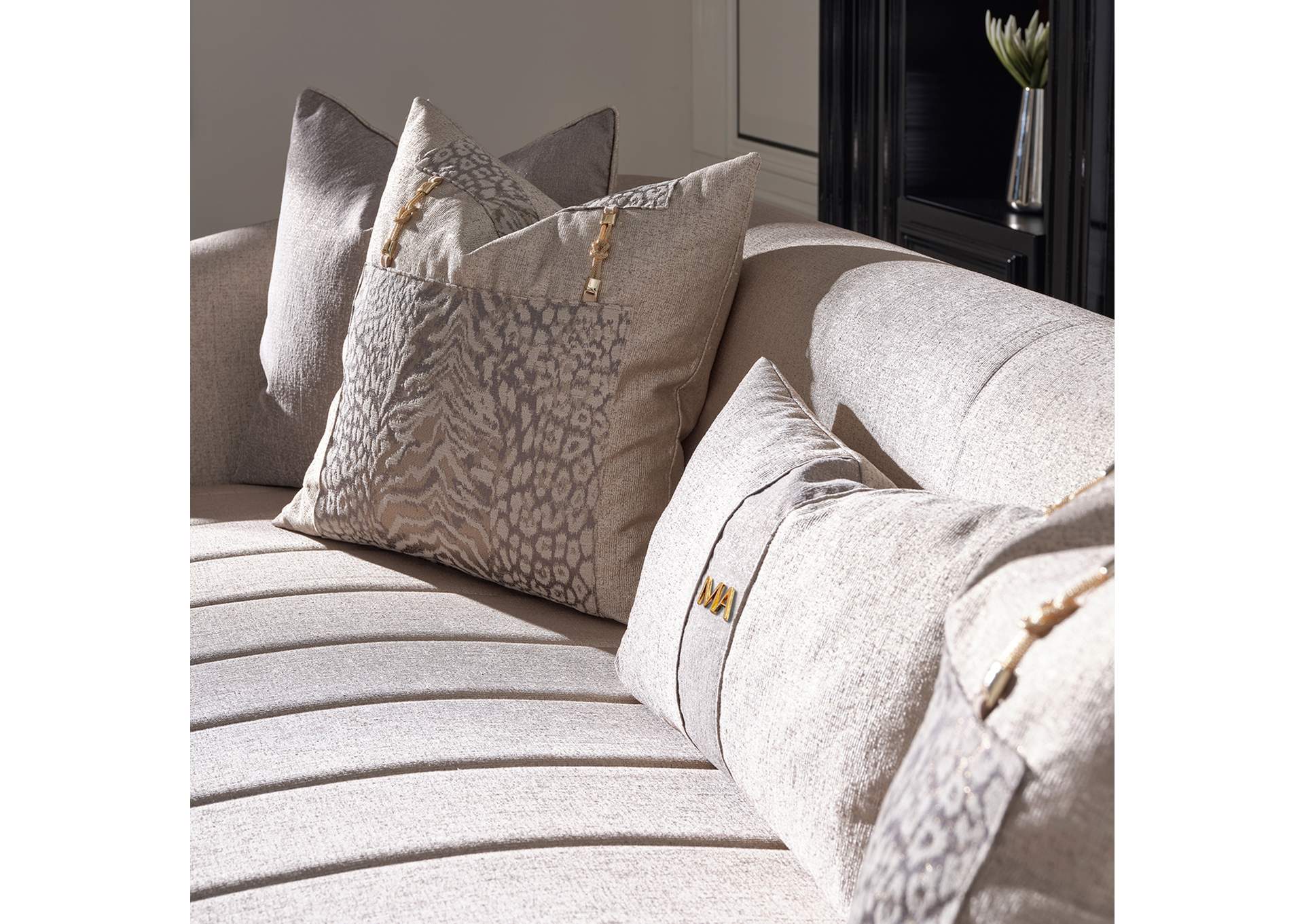 Lisbon Sofa - Opal and Gold image 5