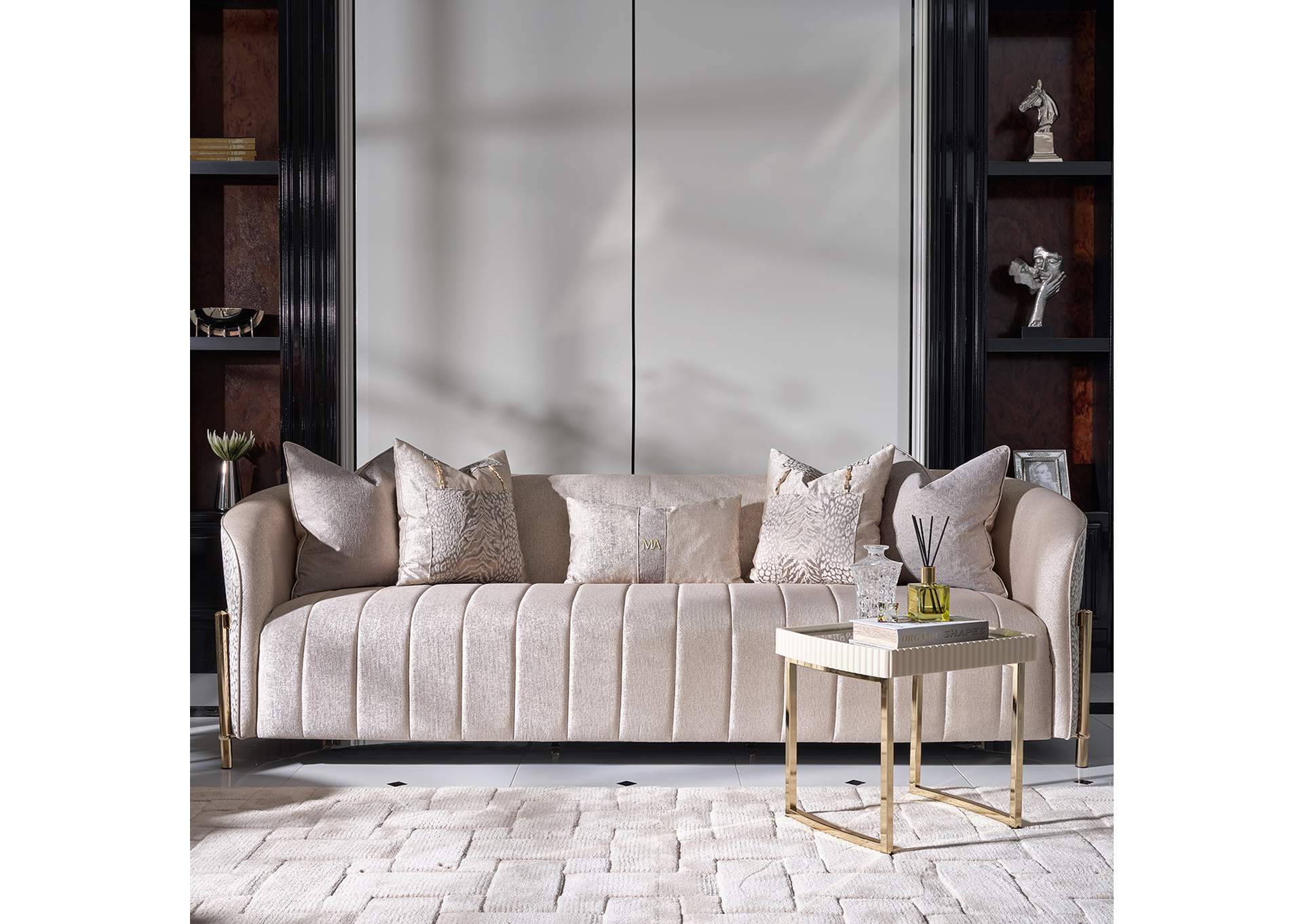 Lisbon Sofa - Opal and Gold image 4