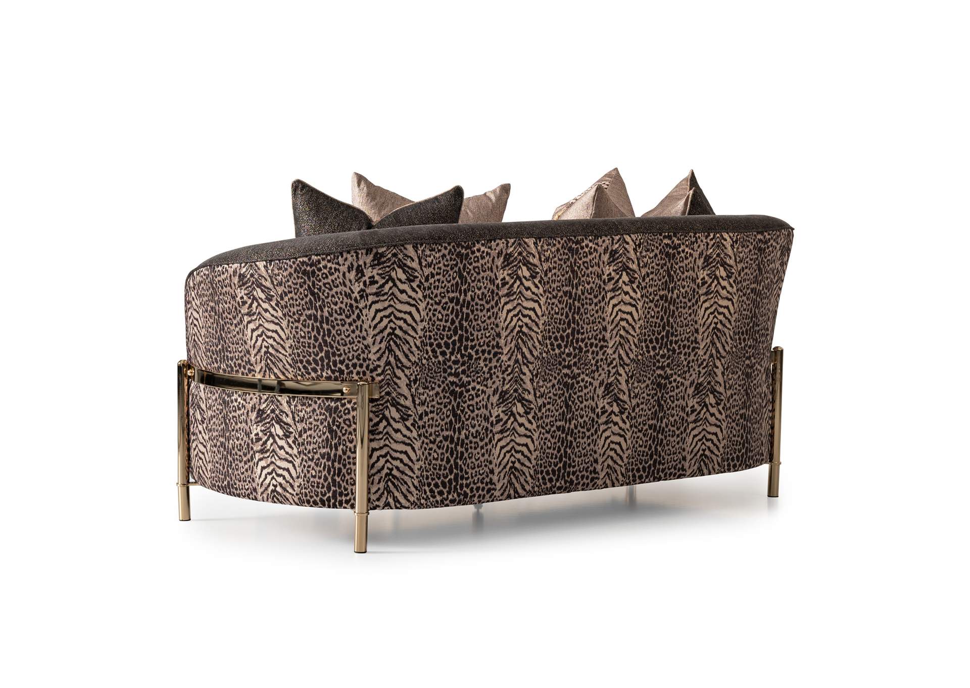 Lisbon Loveseat - Onyx and Gold image 21