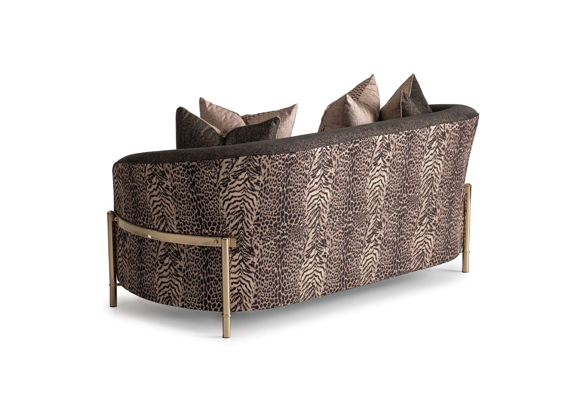 Lisbon Loveseat - Onyx and Gold image 20