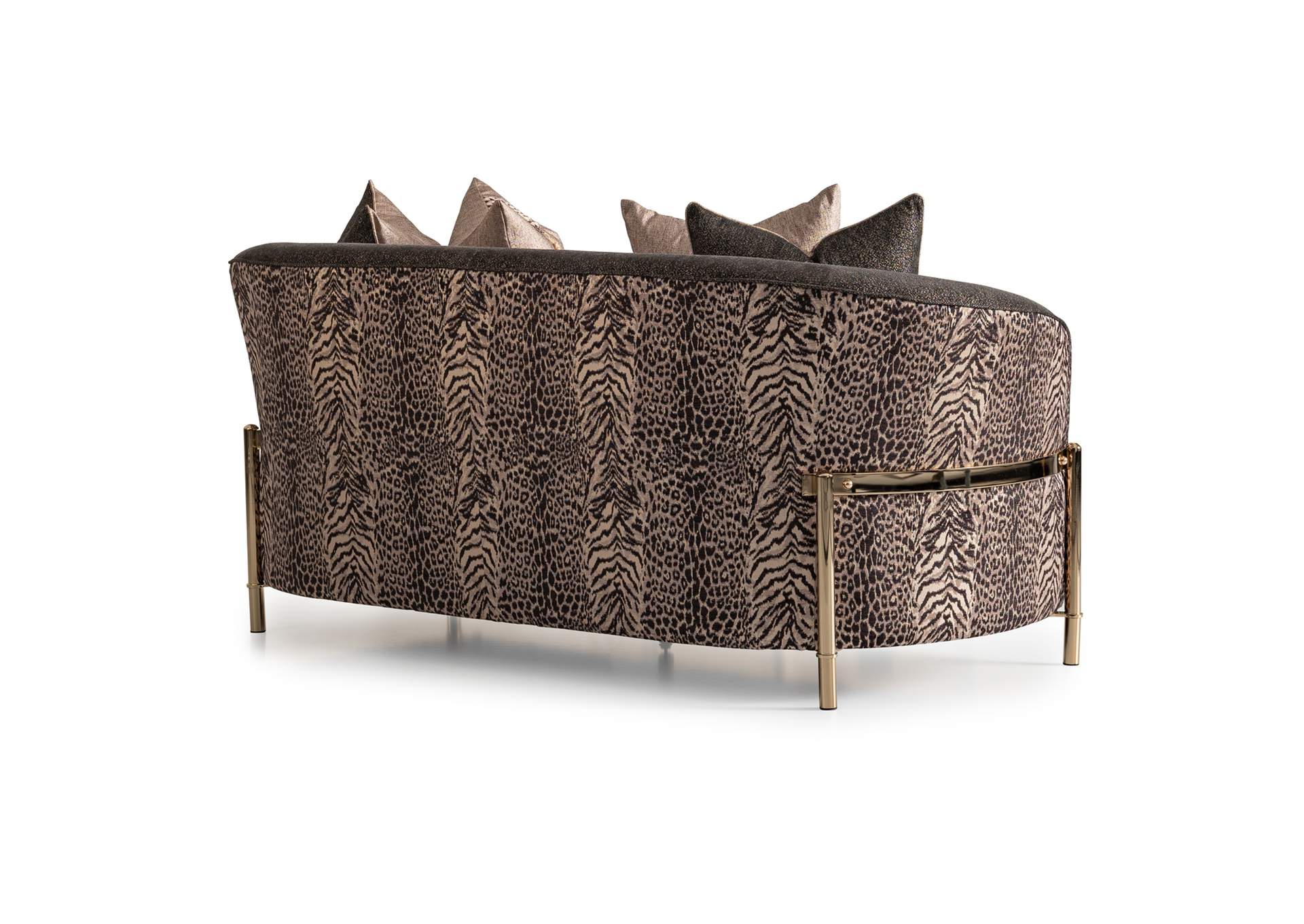 Lisbon Loveseat - Onyx and Gold image 18