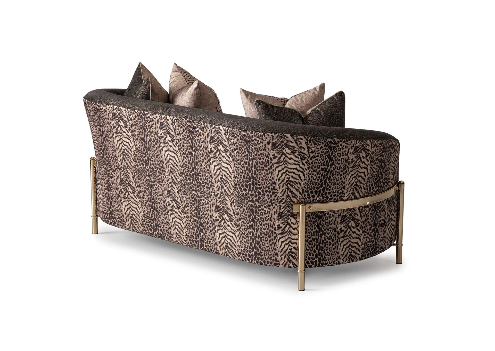 Lisbon Loveseat - Onyx and Gold image 17