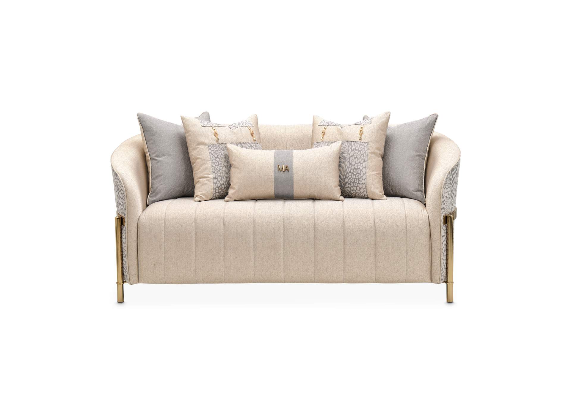 Lisbon Loveseat - Opal and Gold image 23
