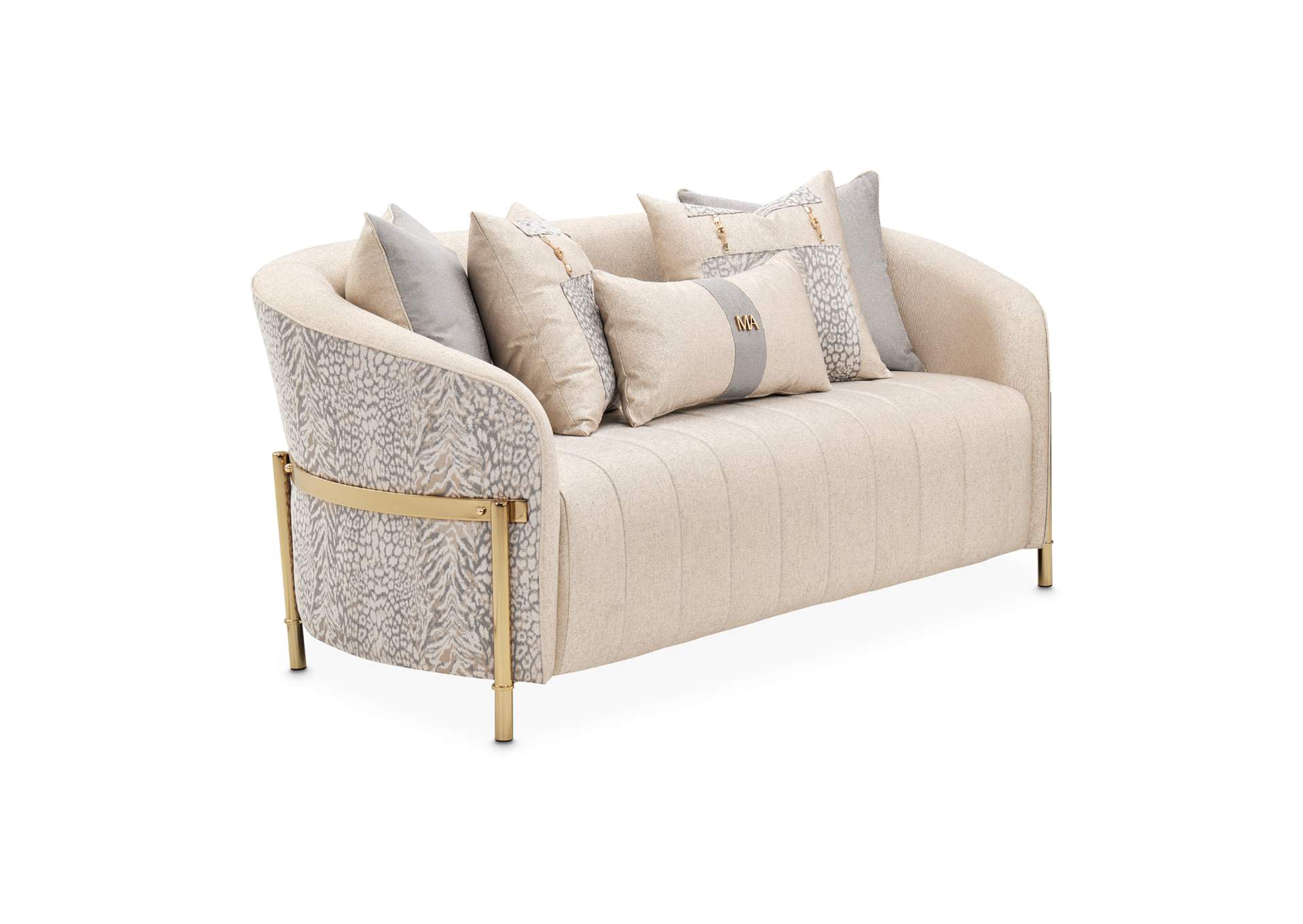 Lisbon Loveseat - Opal and Gold image 22