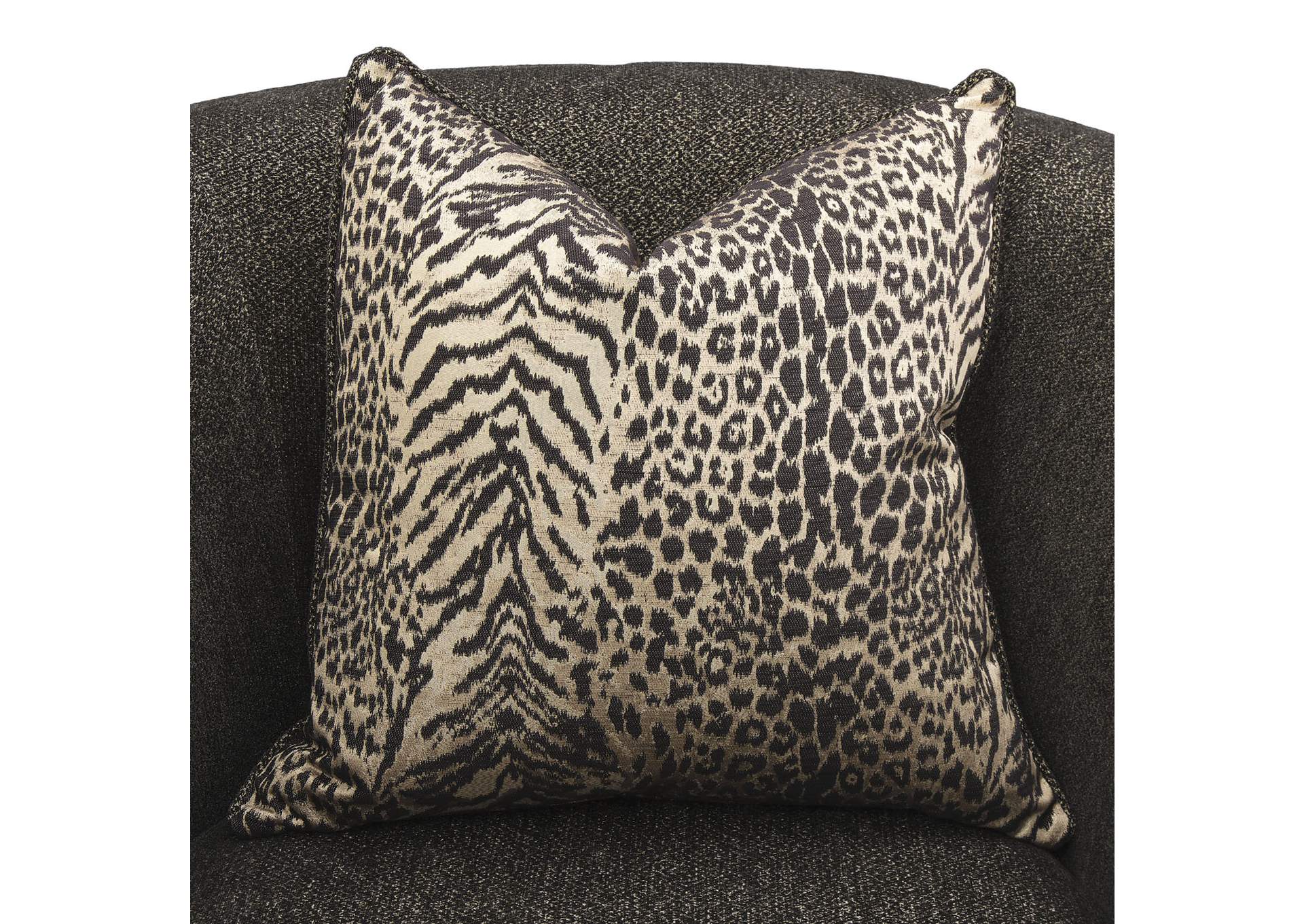 Lisbon Accent Chair - Onyx and Gold image 8