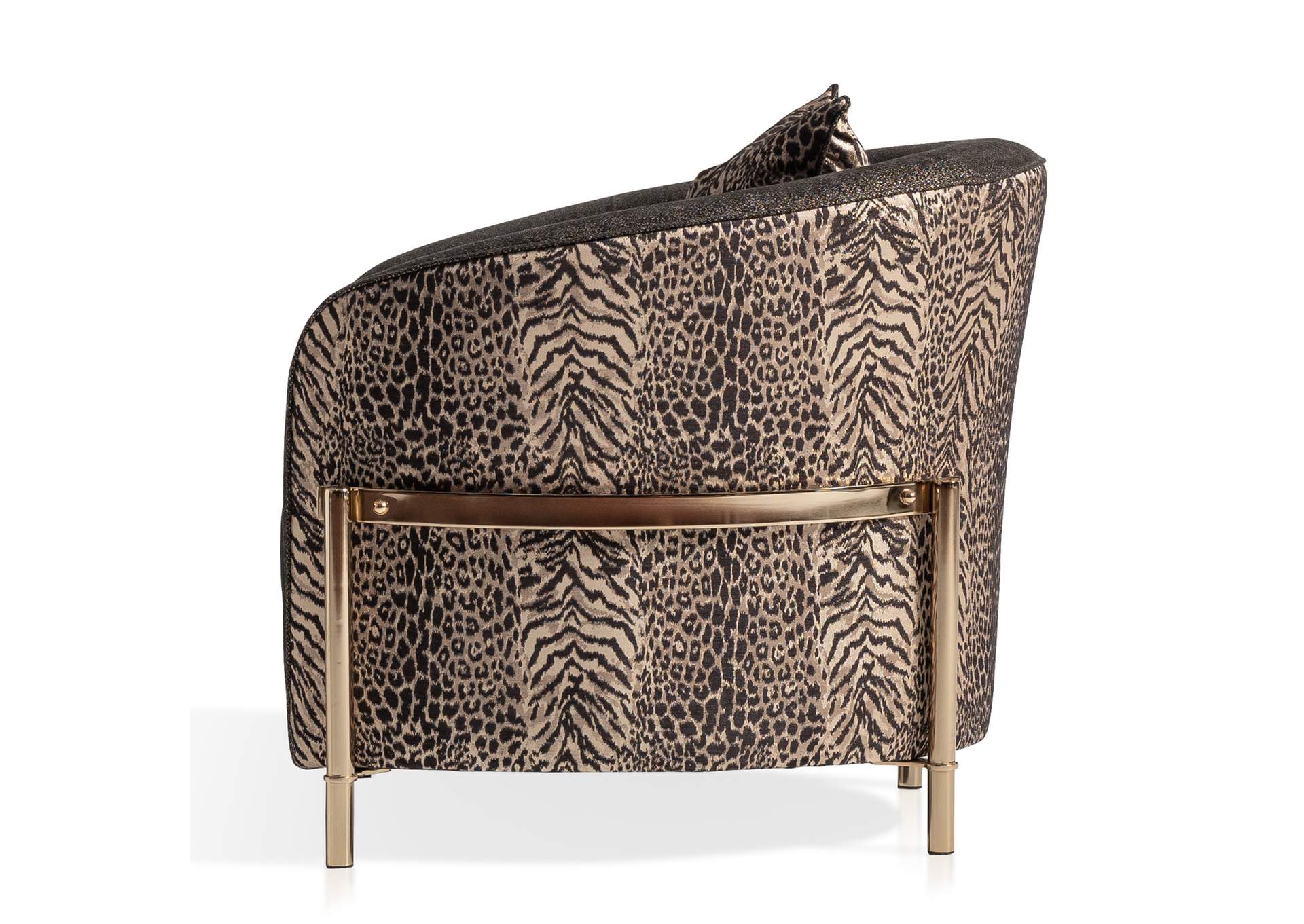 Lisbon Accent Chair - Onyx and Gold image 19