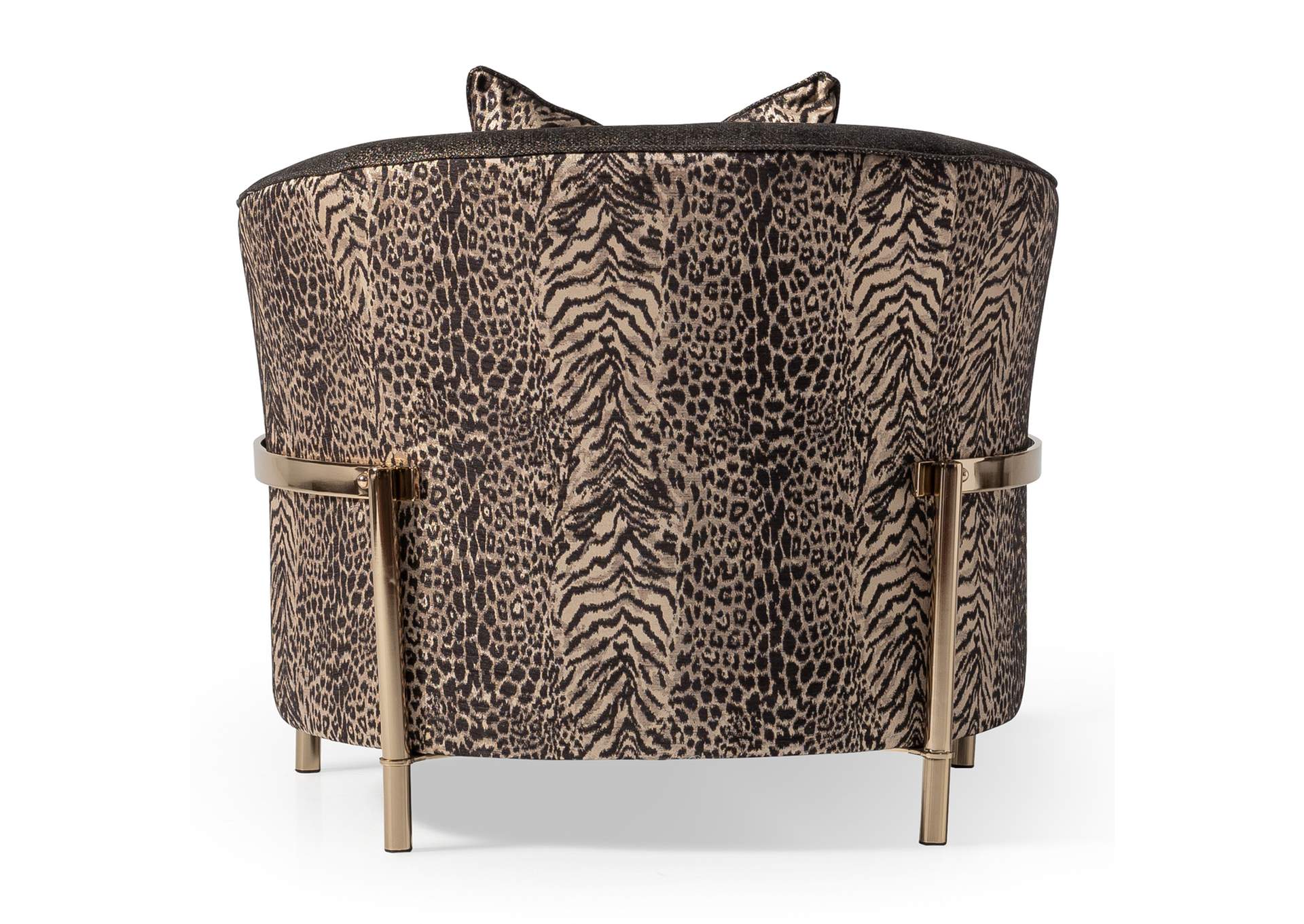 Lisbon Accent Chair - Onyx and Gold image 18