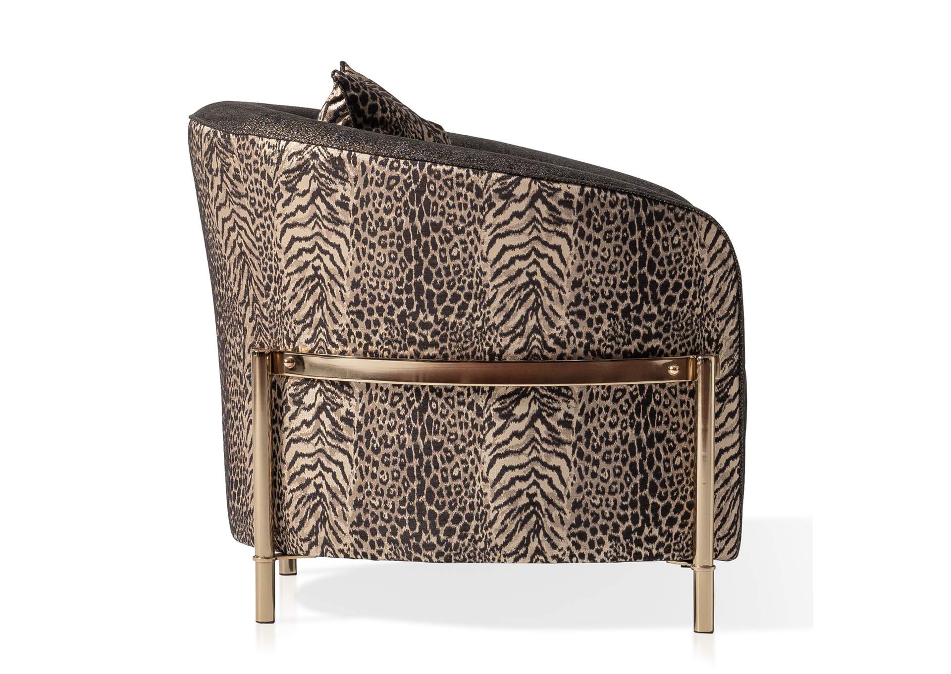 Lisbon Accent Chair - Onyx and Gold image 16