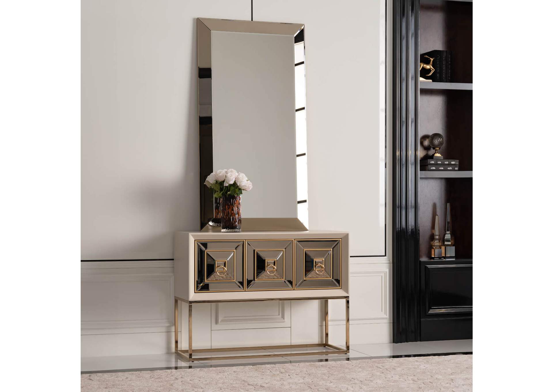 Madison Small Mirror - Glistening Gold image 3