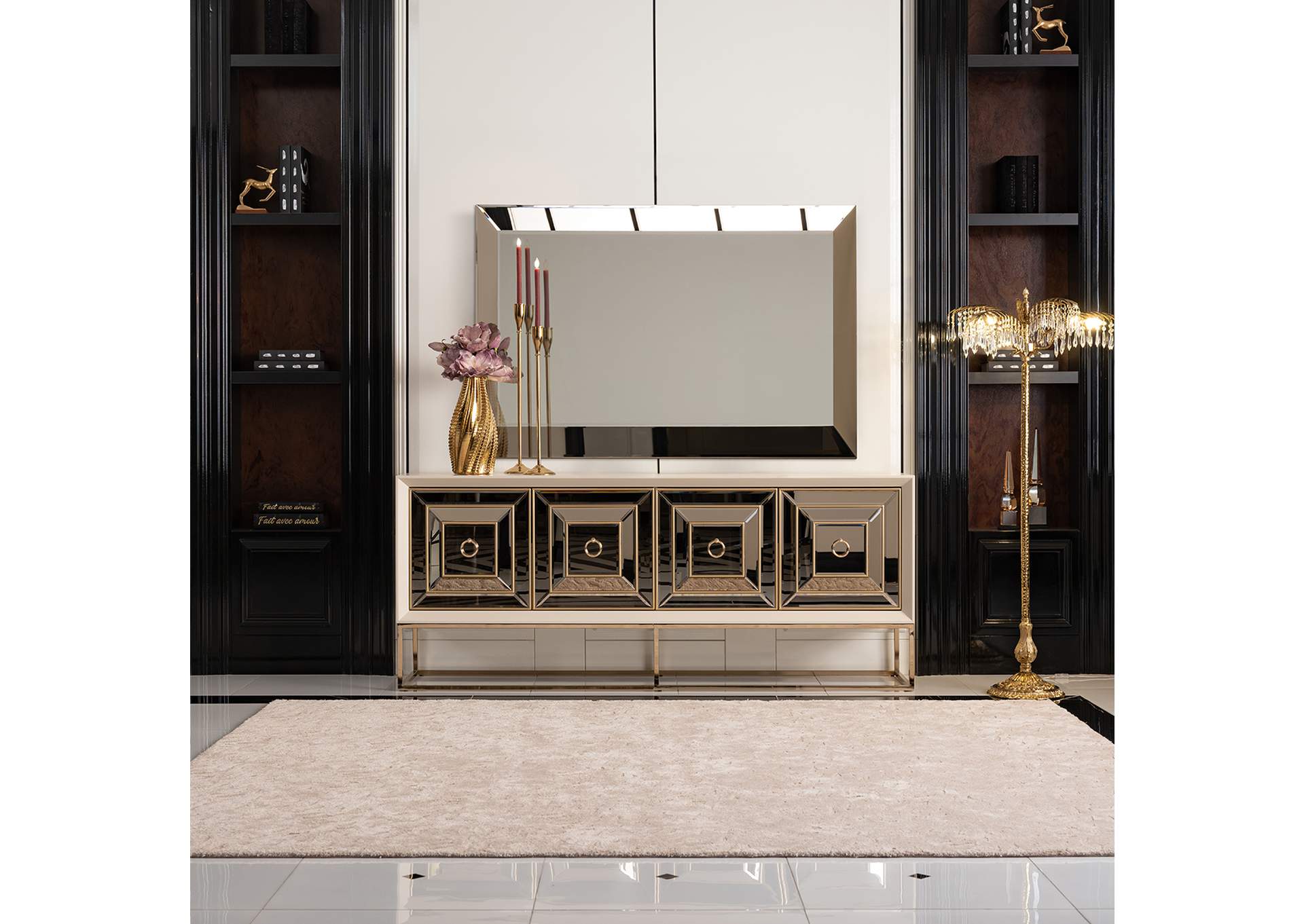 Madison Console - Glistening Gold image 8