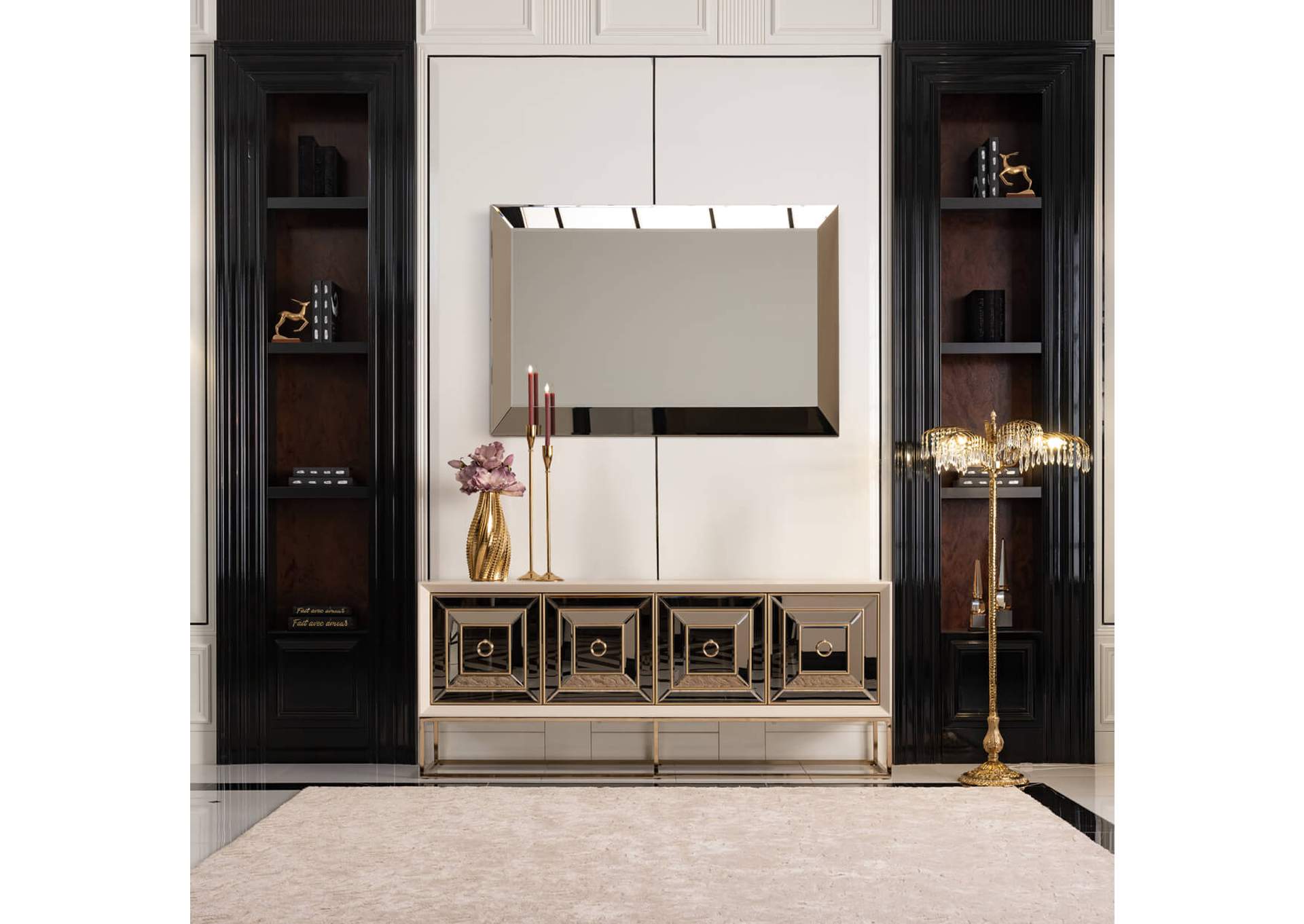 Madison Wall Mirror - Glistening Gold image 3