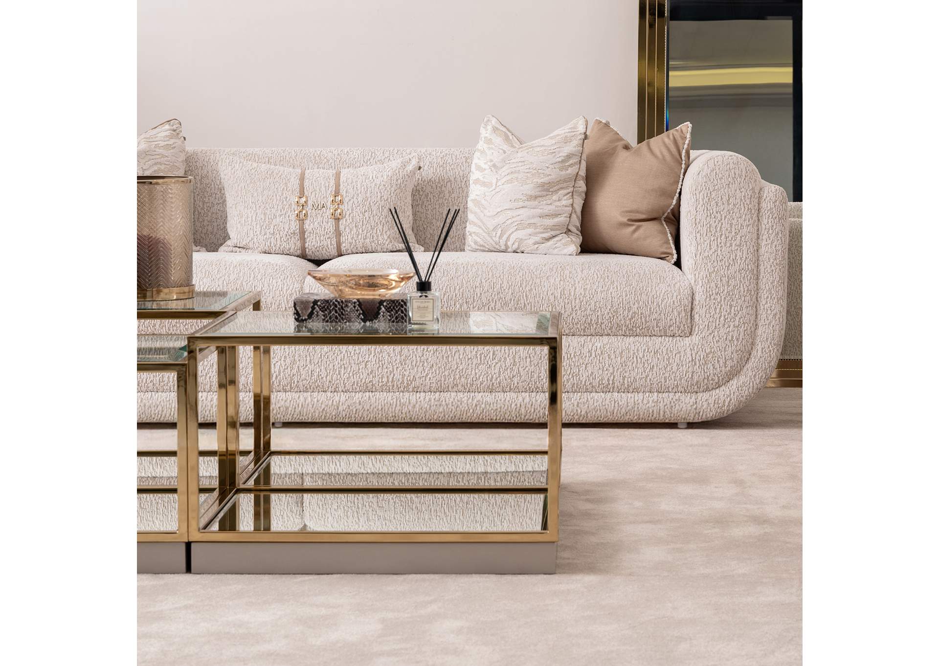 Savannah Breeze Tall Cocktail Table - Bright Gold image 5