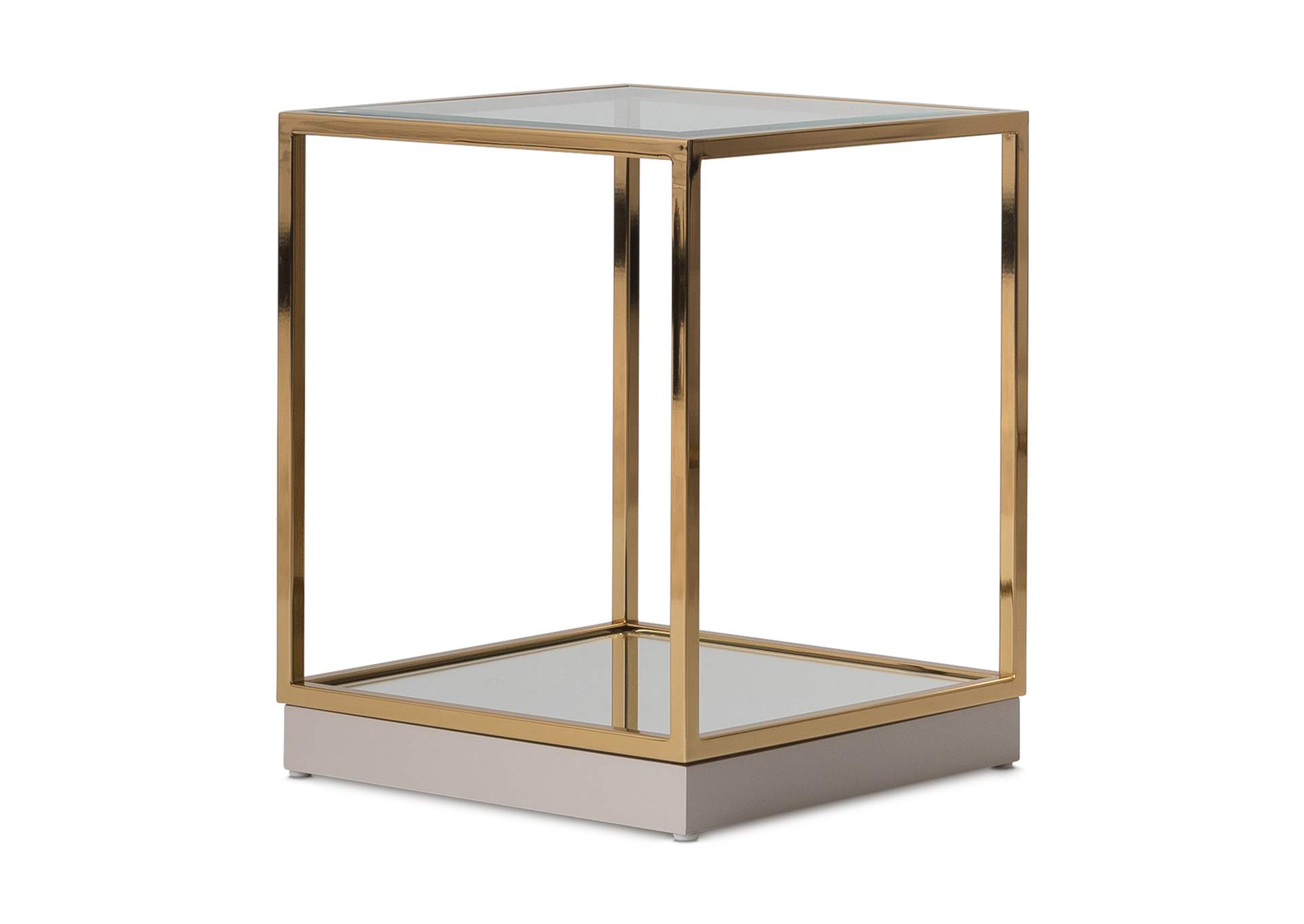 Savannah Breeze End Table - Bright Gold image 1