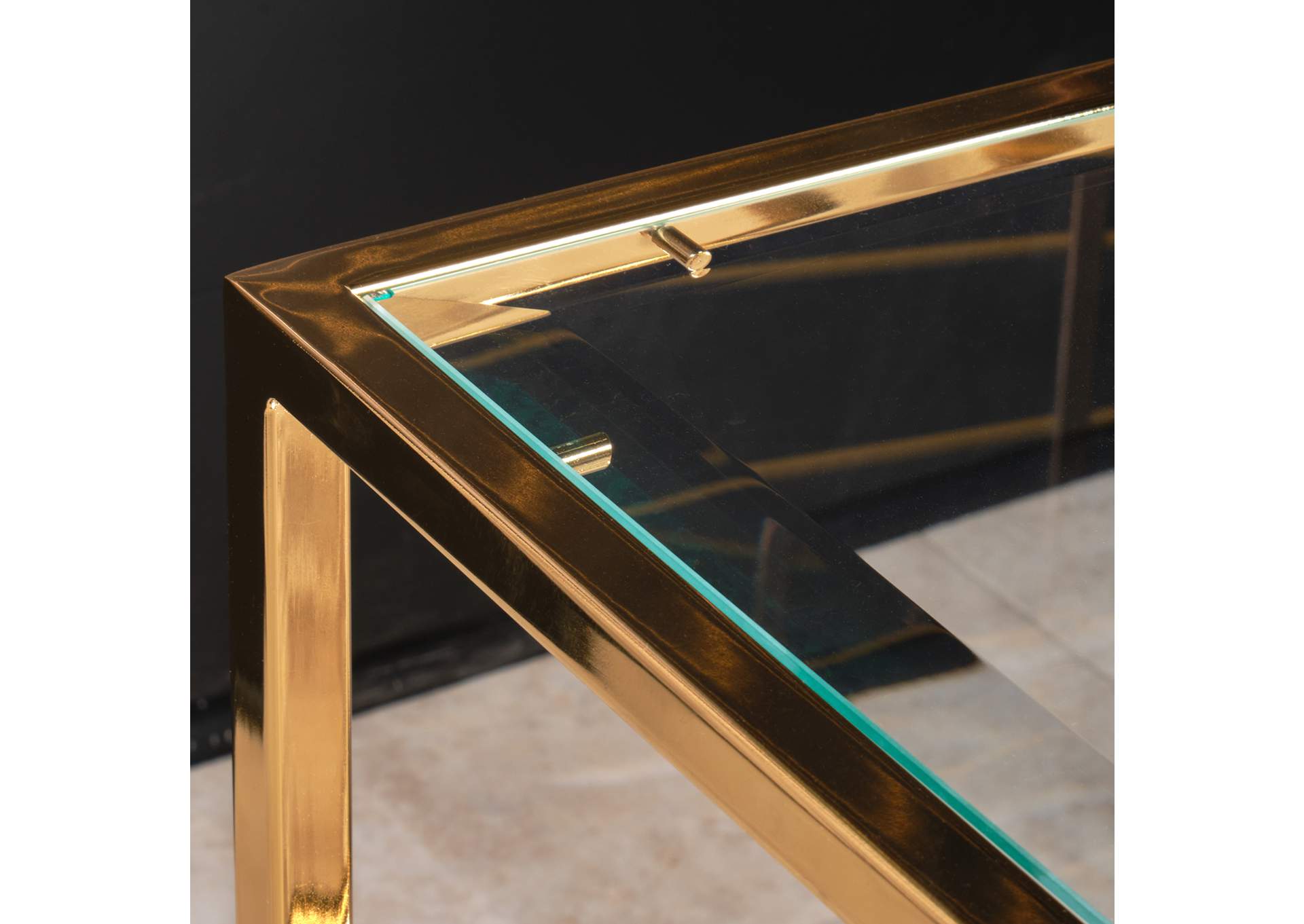 Savannah Breeze End Table - Bright Gold image 4