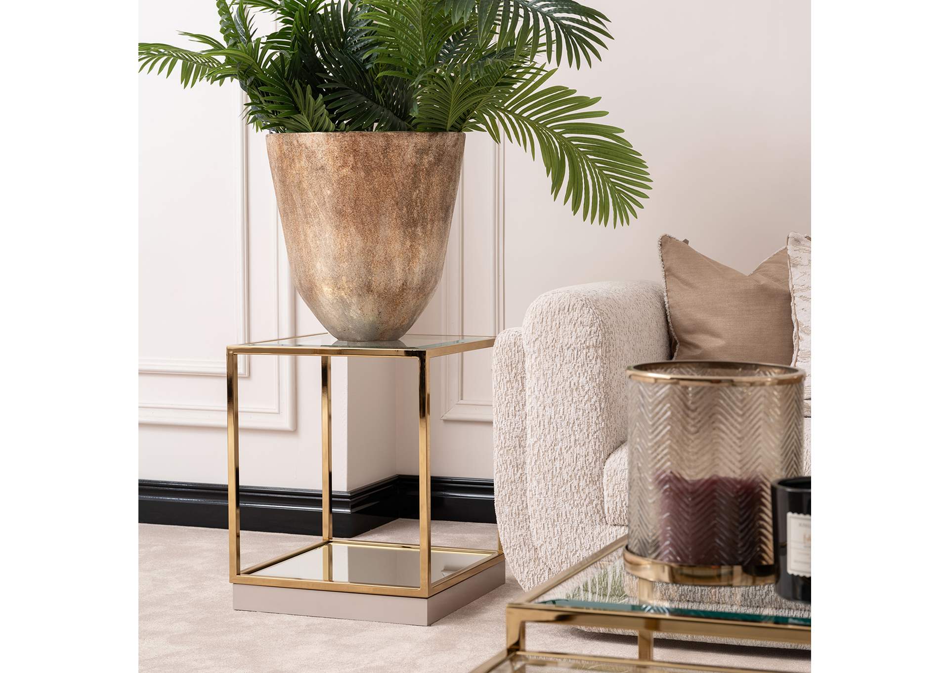Savannah Breeze End Table - Bright Gold image 6